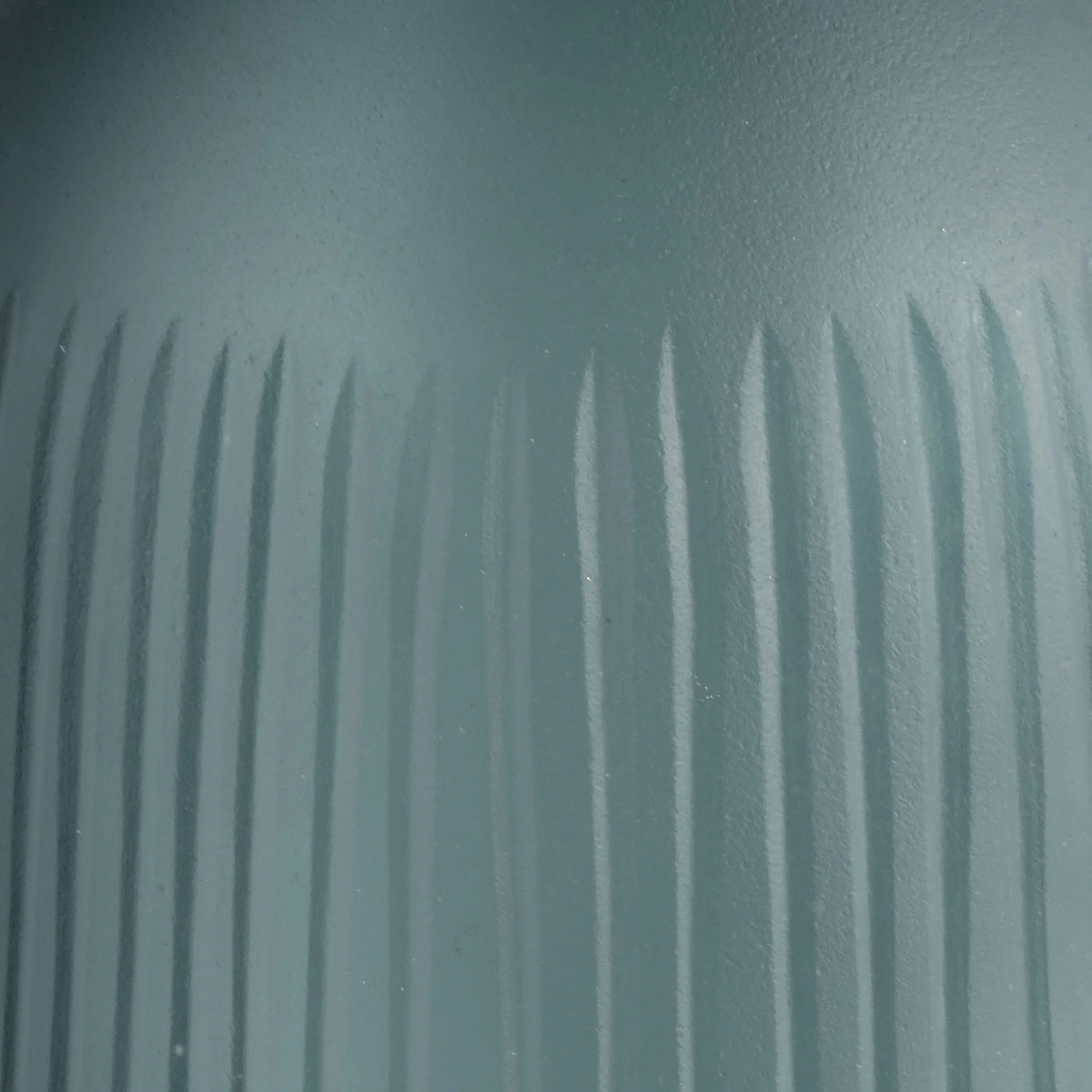 Glass, 17"h Vase W/ Lid, Blue/gray - Image 3