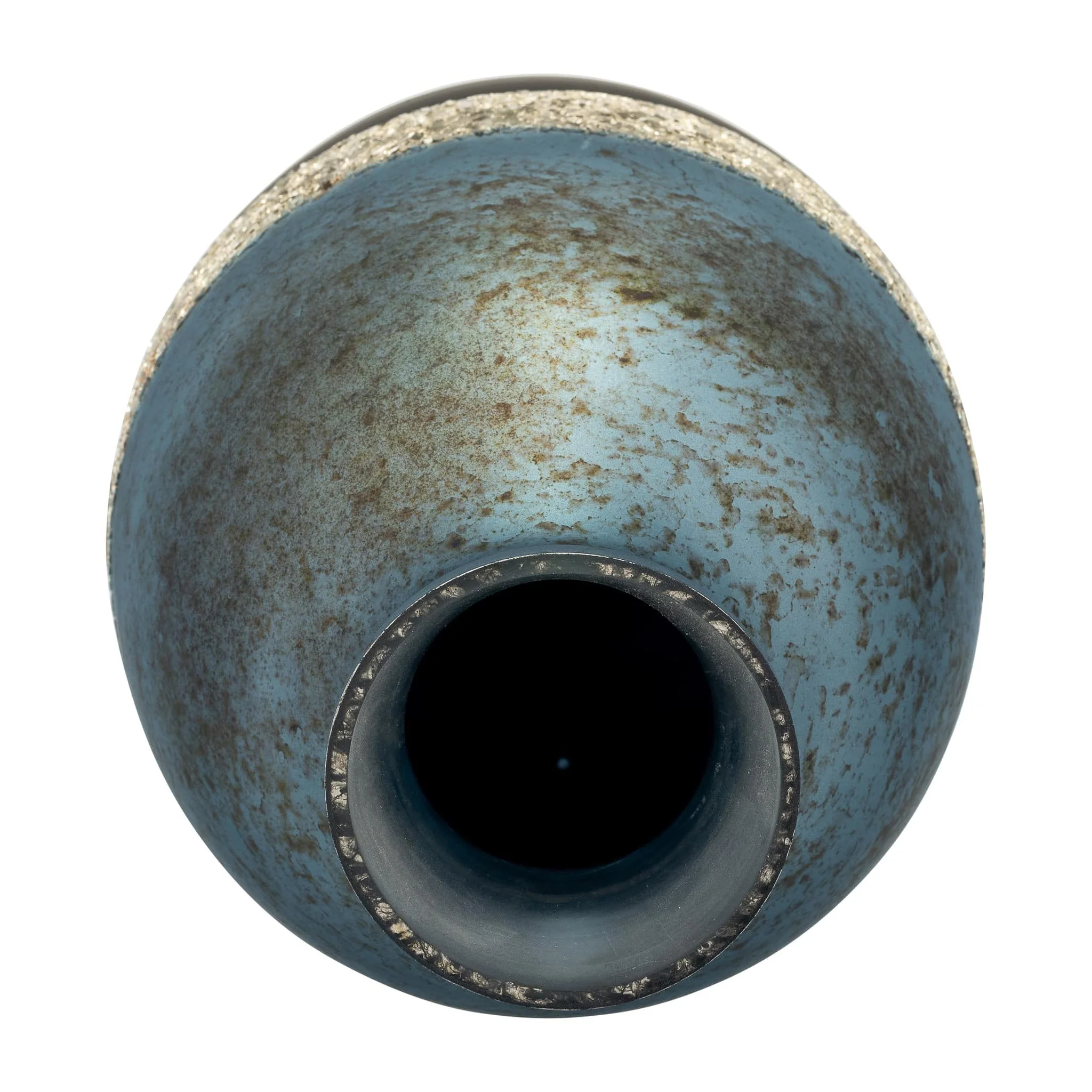 Glass, 18" Tri-colored Glittered Vase, Multi - Image 4