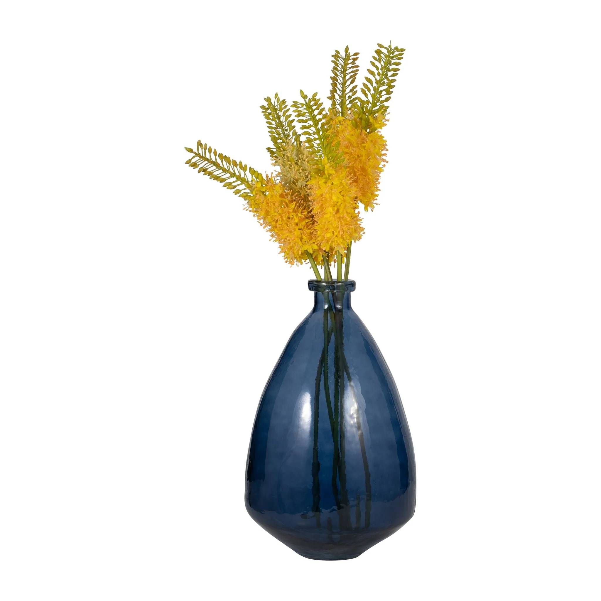 Glass, 19" Balloon Vase, Blue - Image 3