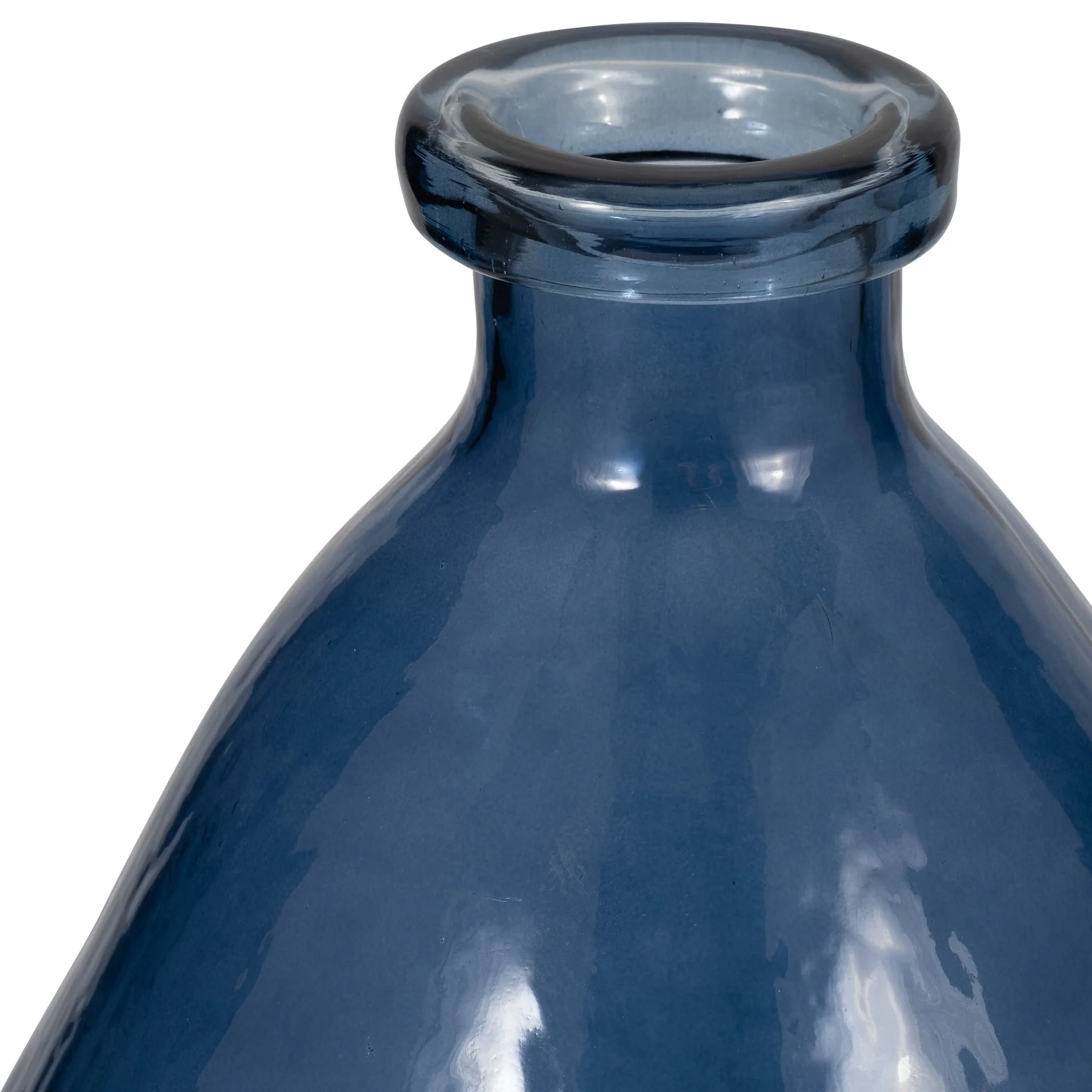 Glass, 19" Balloon Vase, Blue - Image 4