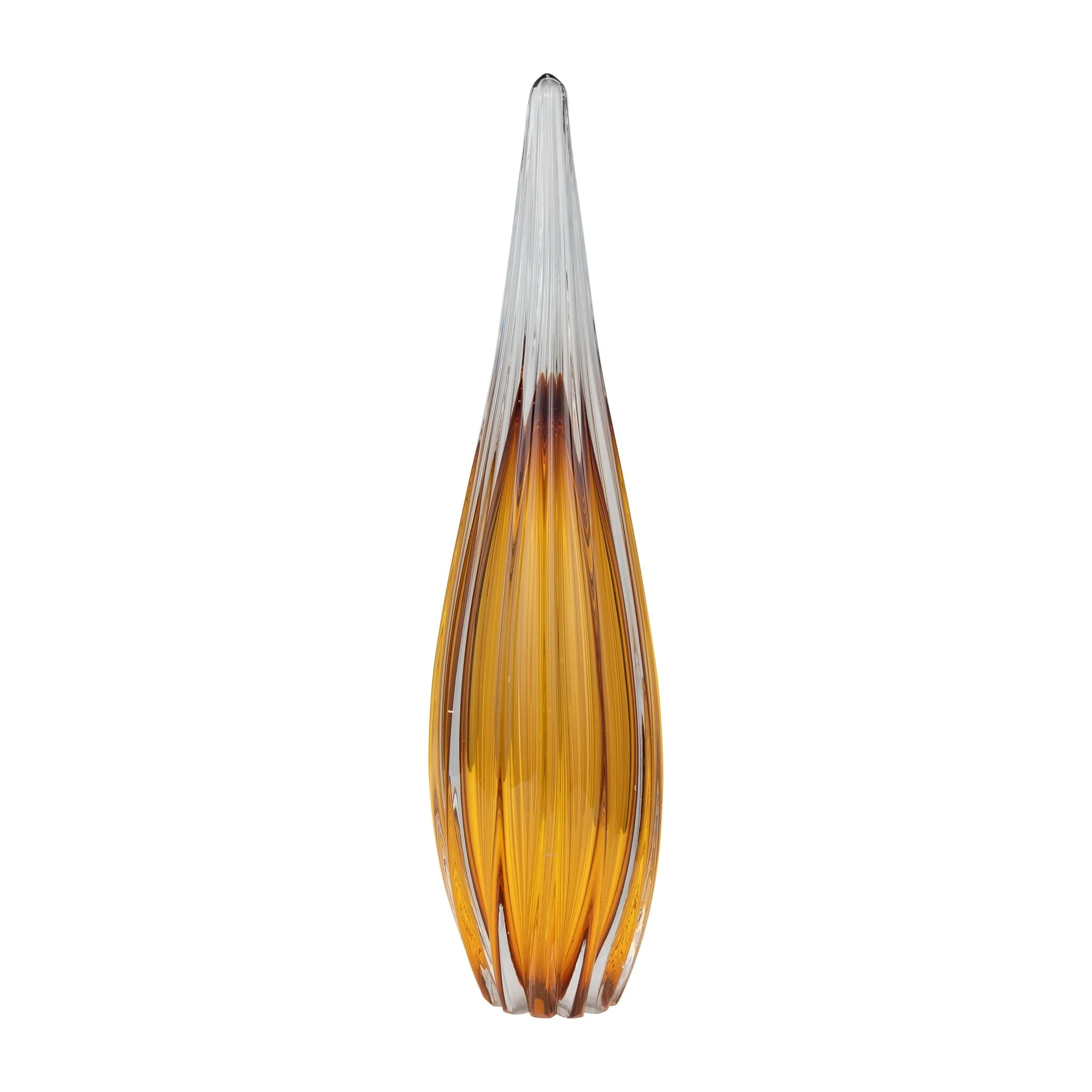 Glass, 19" Paperweight Amber - Image 2