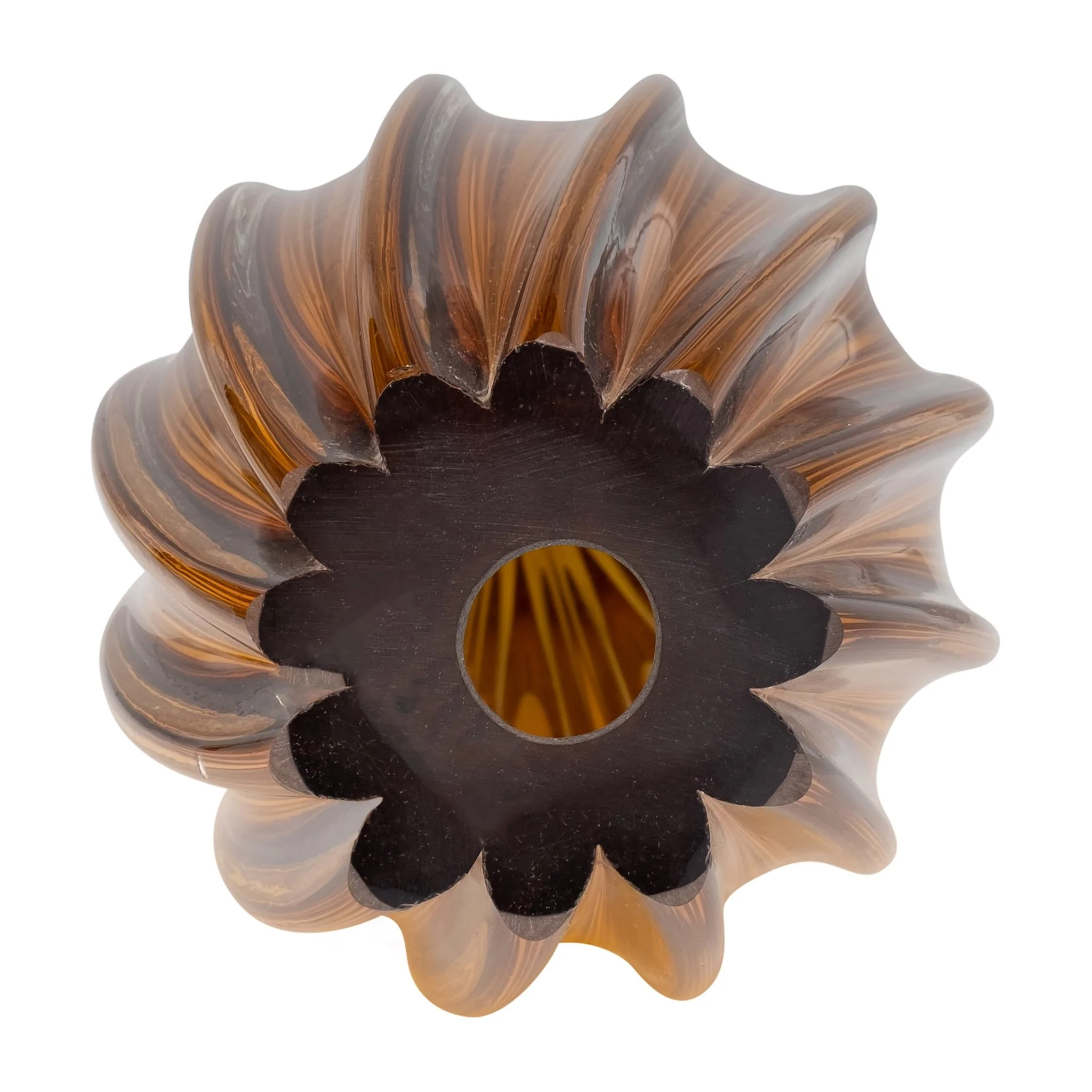 Glass, 19" Paperweight Amber - Image 5