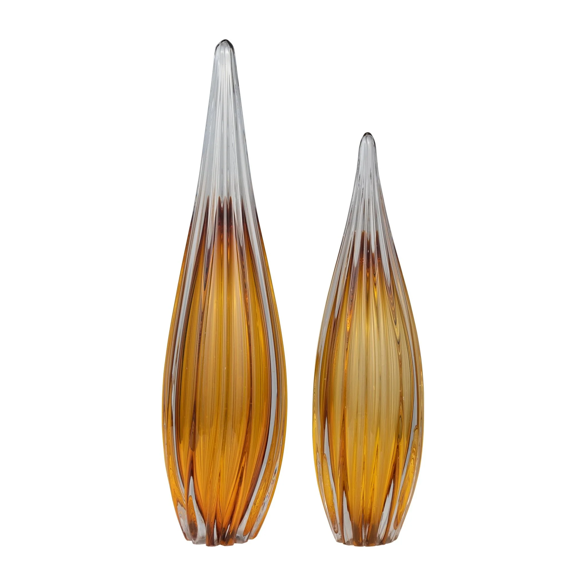 Glass, 19" Paperweight Amber - Image 6