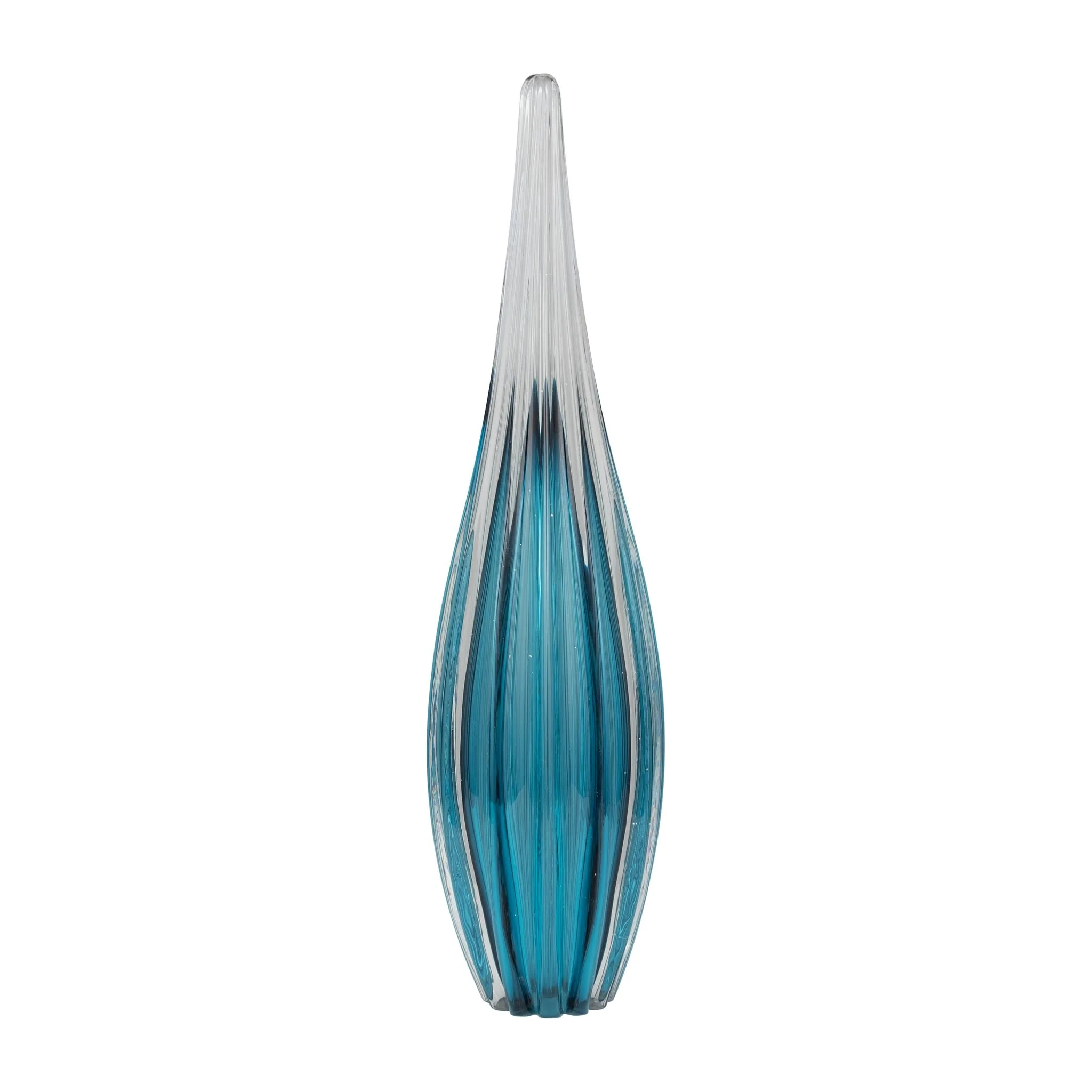 Glass, 19" Paperweight Teal - Image 2