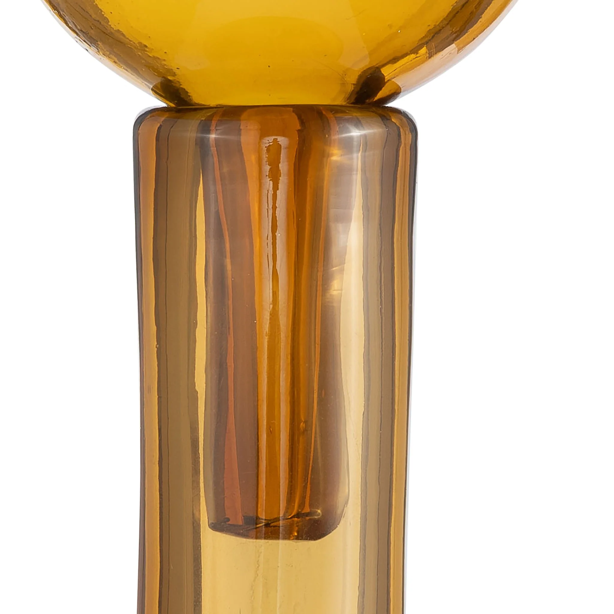 Glass, 20" Bottle W/ Stopper Amber - Image 4