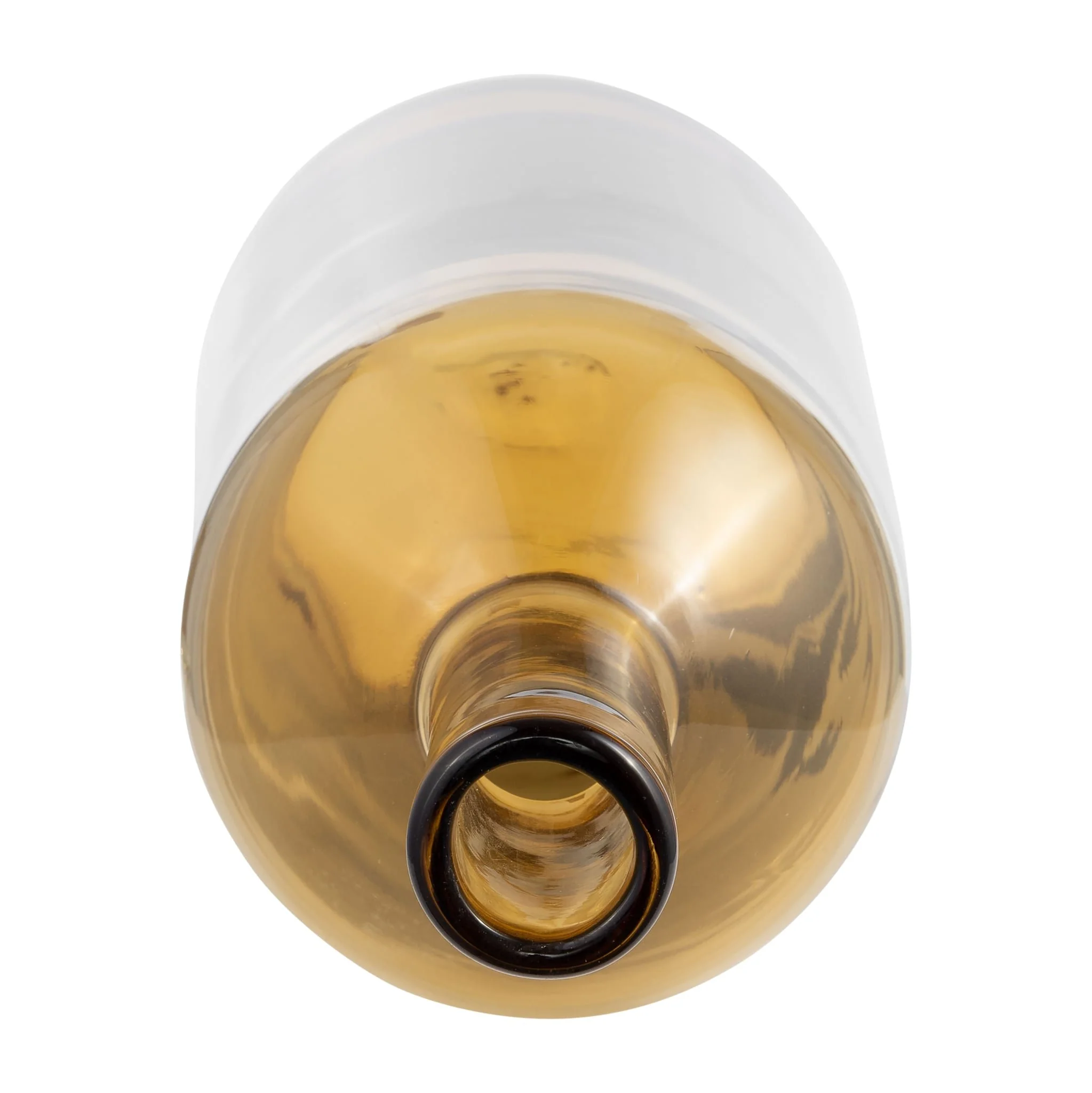 Glass, 20" Bottle W/ Stopper Amber - Image 5