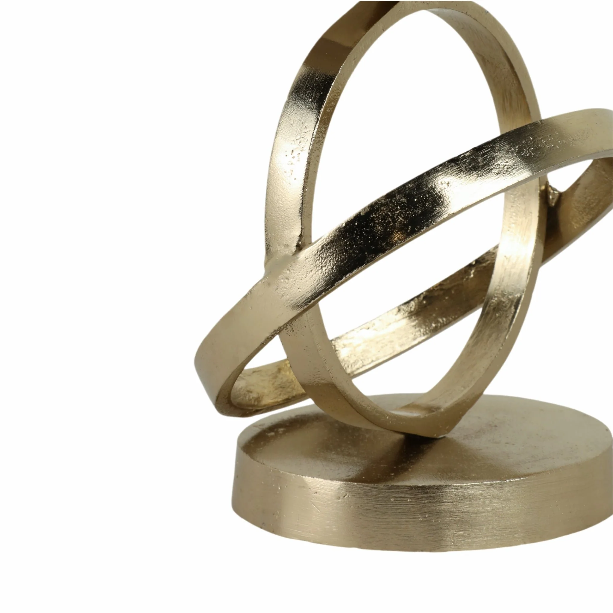 Glass,21",hurricane W/sphere Base,white/gold - Image 5