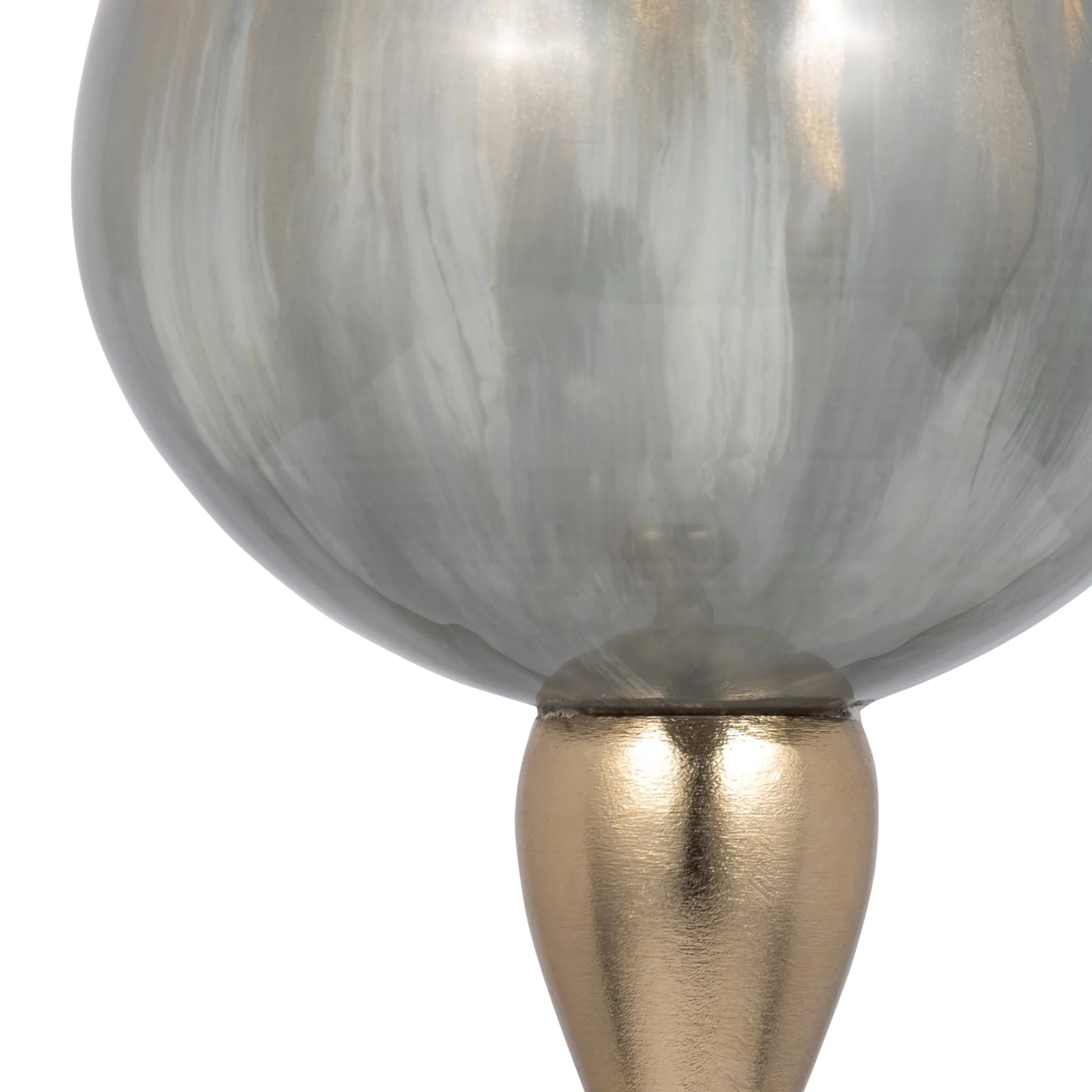 Glass, 21"h Tealight Holder, Wickhom Gray - Image 3