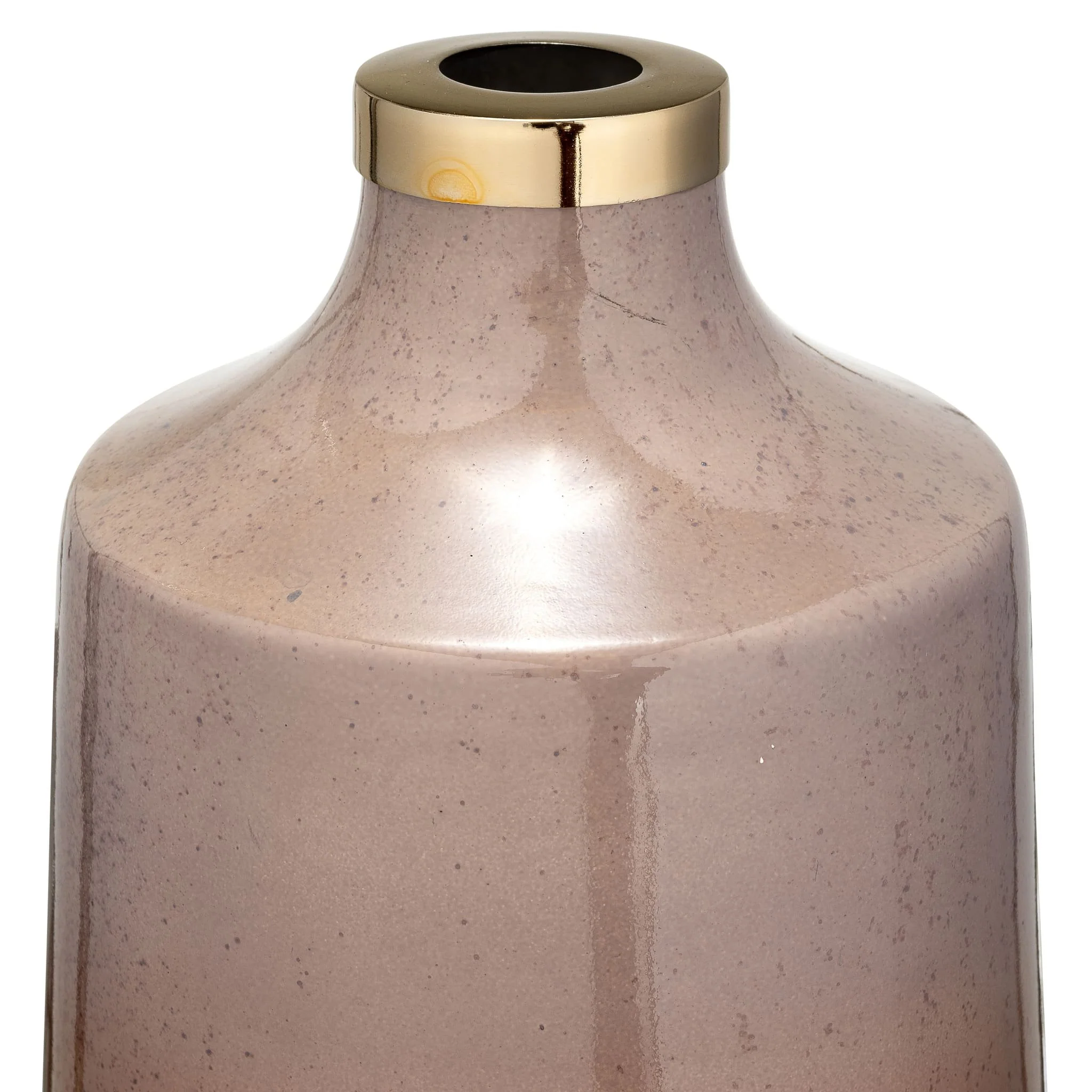 Glass, 21"h Vase W/ Ring, Champagne - Image 3