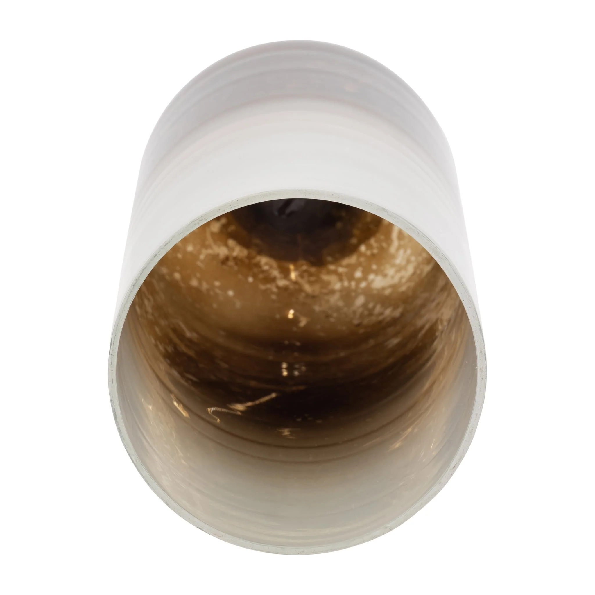 Glass, 22" Ombre Candleholder On Base, Ivory/gold - Image 5