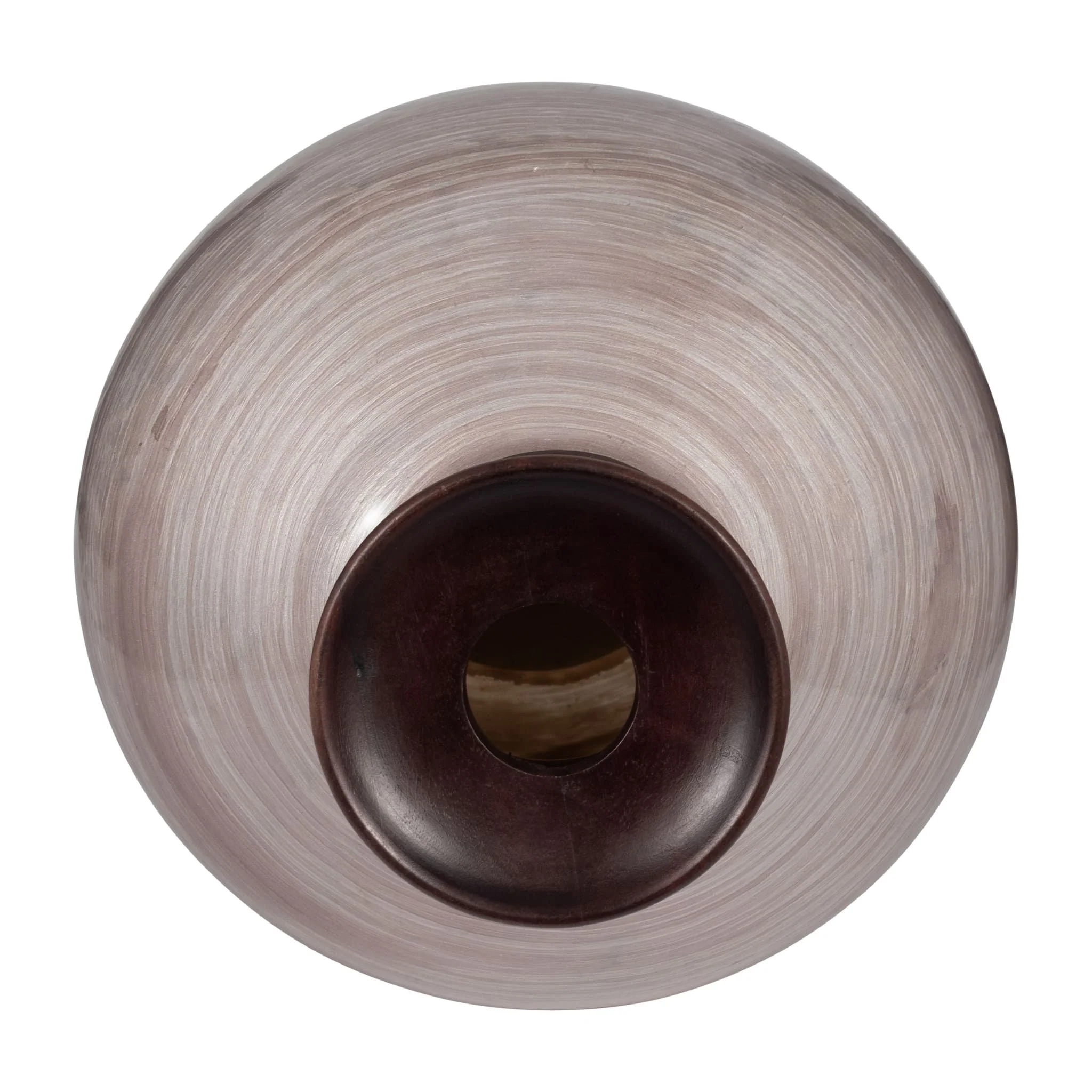 Glass, 22" Wooden Top Vase, Blush - Image 5