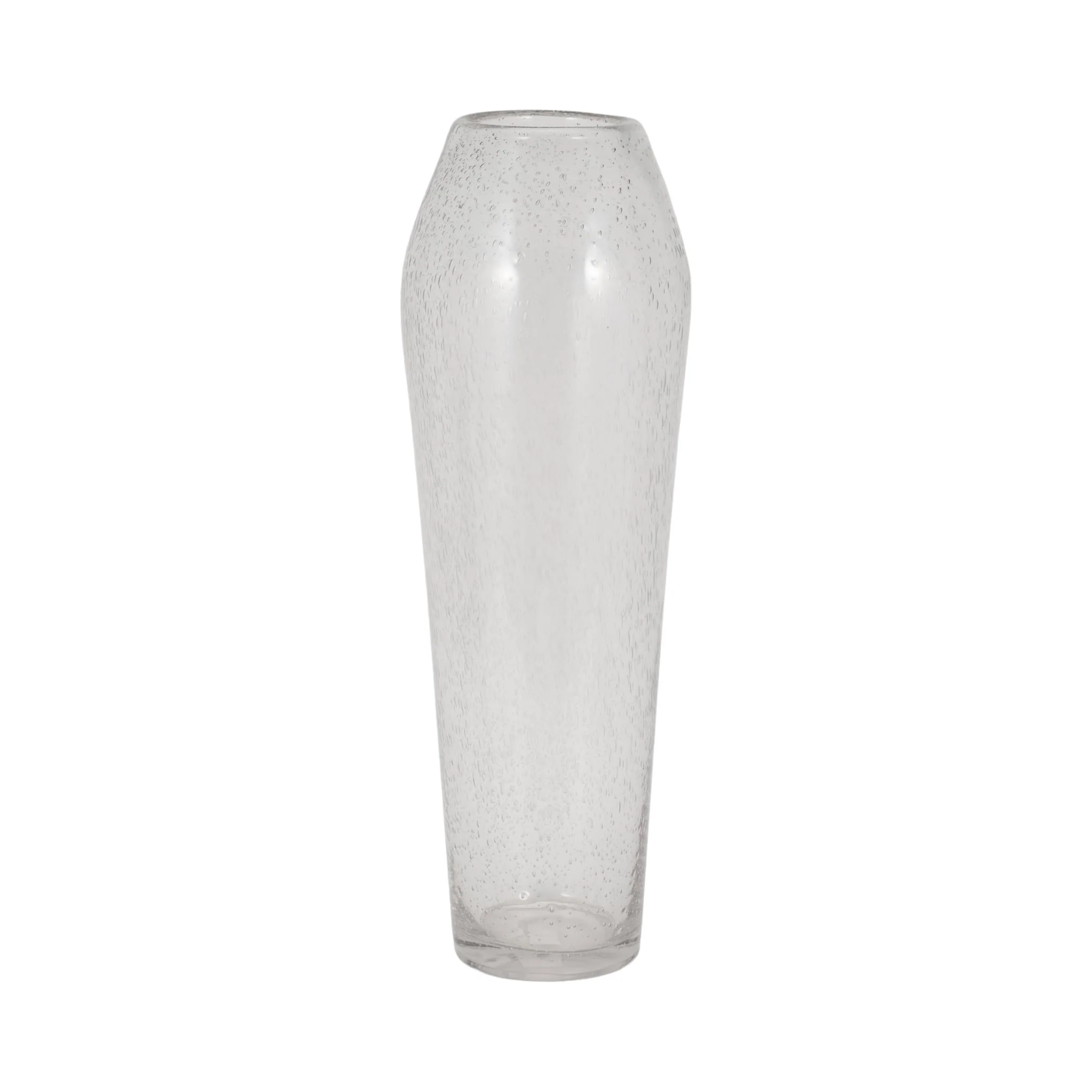 Glass, 23" Floor Vase Bubble Clear - Image 3