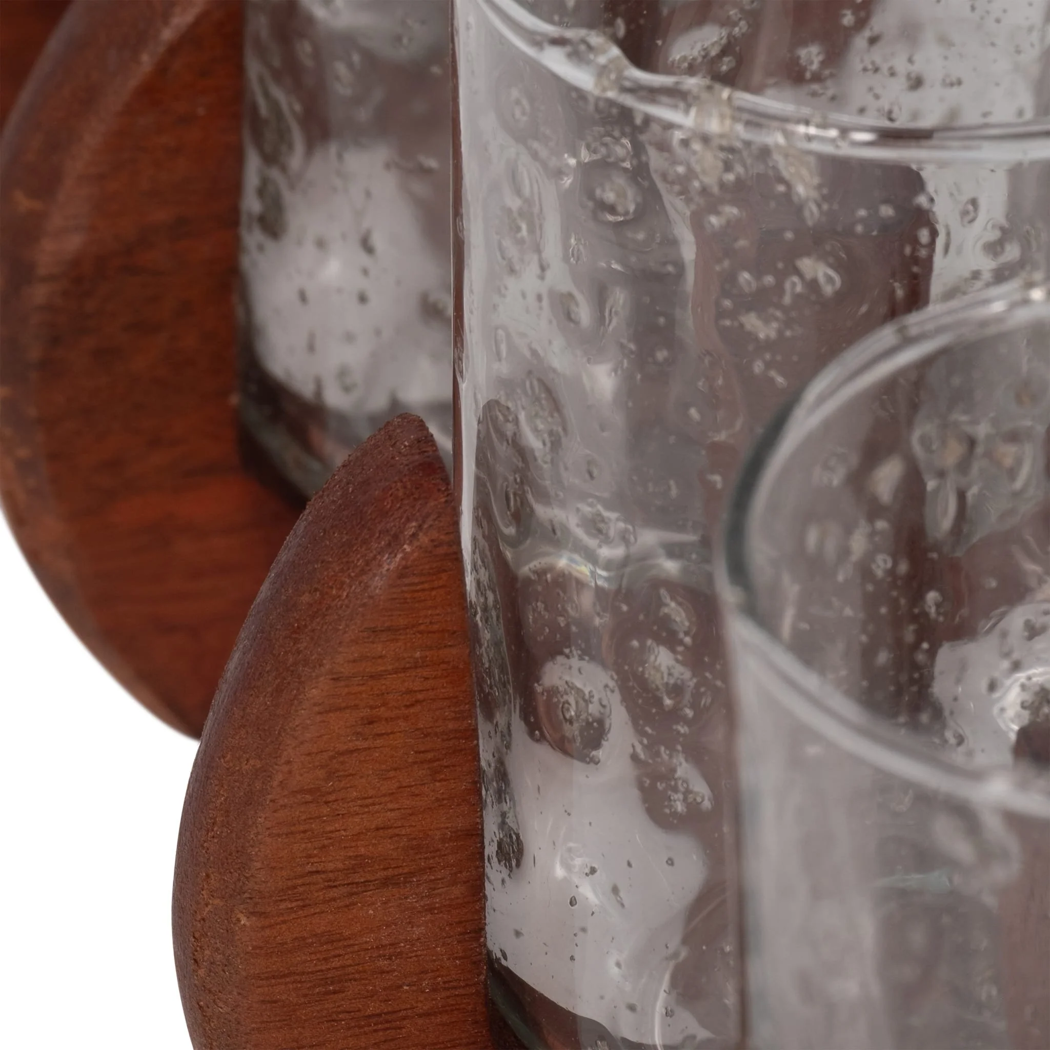 Glass, 24" 6-votive Holders W/ Base, Brown/clear - Image 5