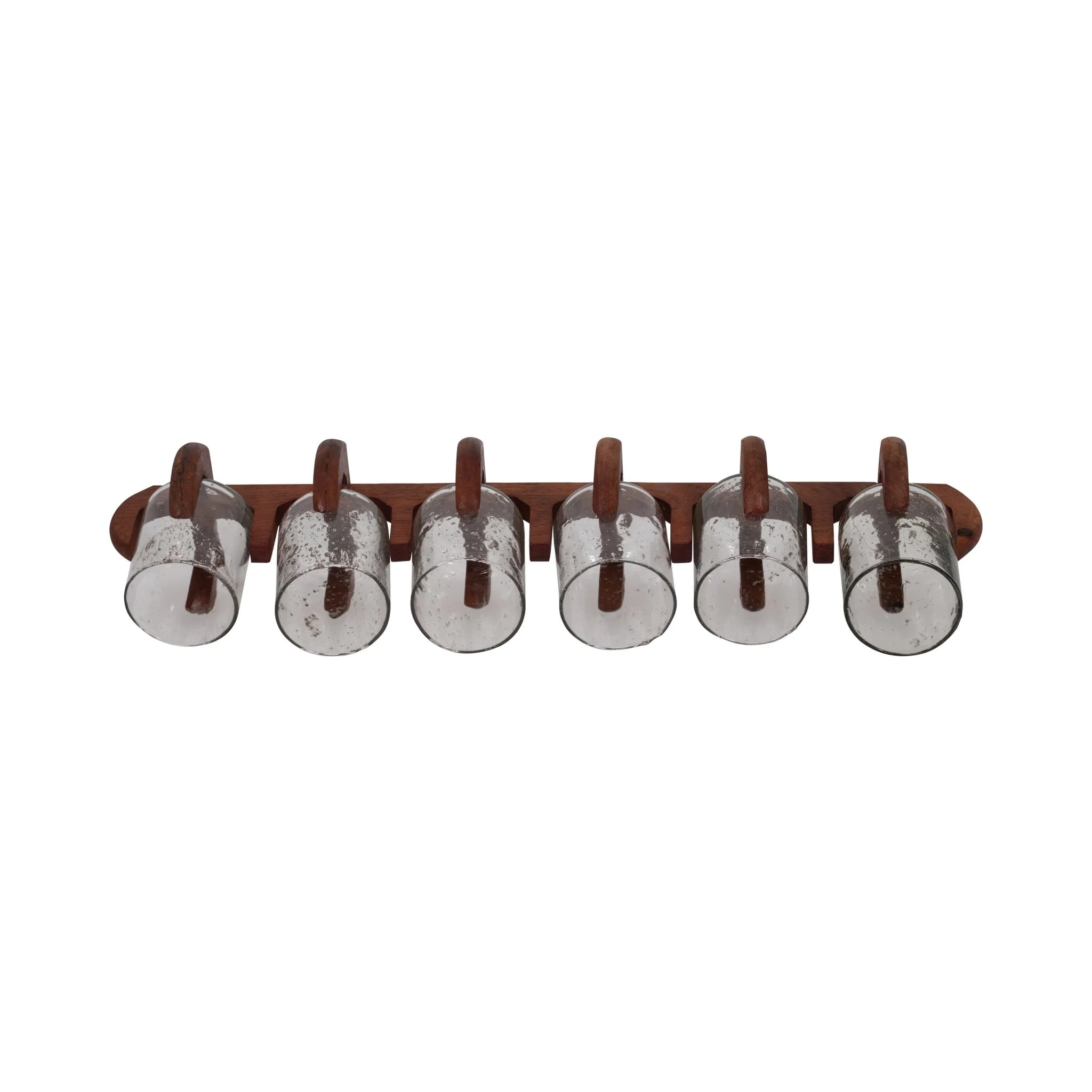 Glass, 24" 6-votive Holders W/ Base, Brown/clear - Image 6