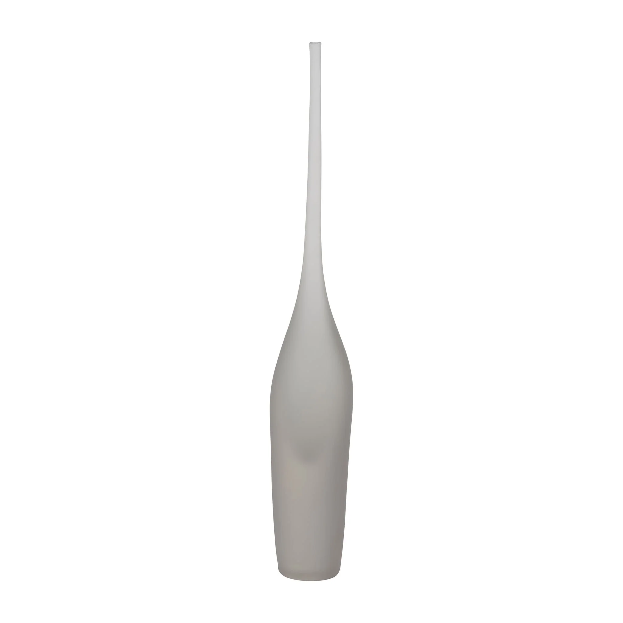 Glass 24" Long Neck Glass Decor, Frosted White - Image 2