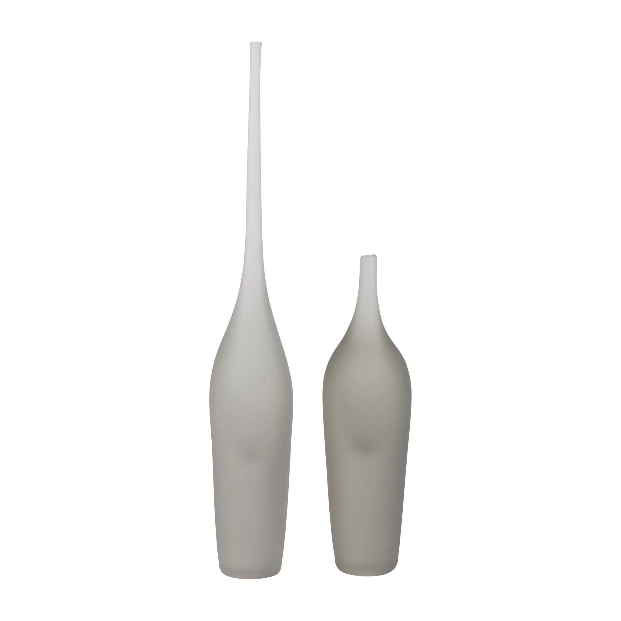 Glass 24" Long Neck Glass Decor, Frosted White - Image 7