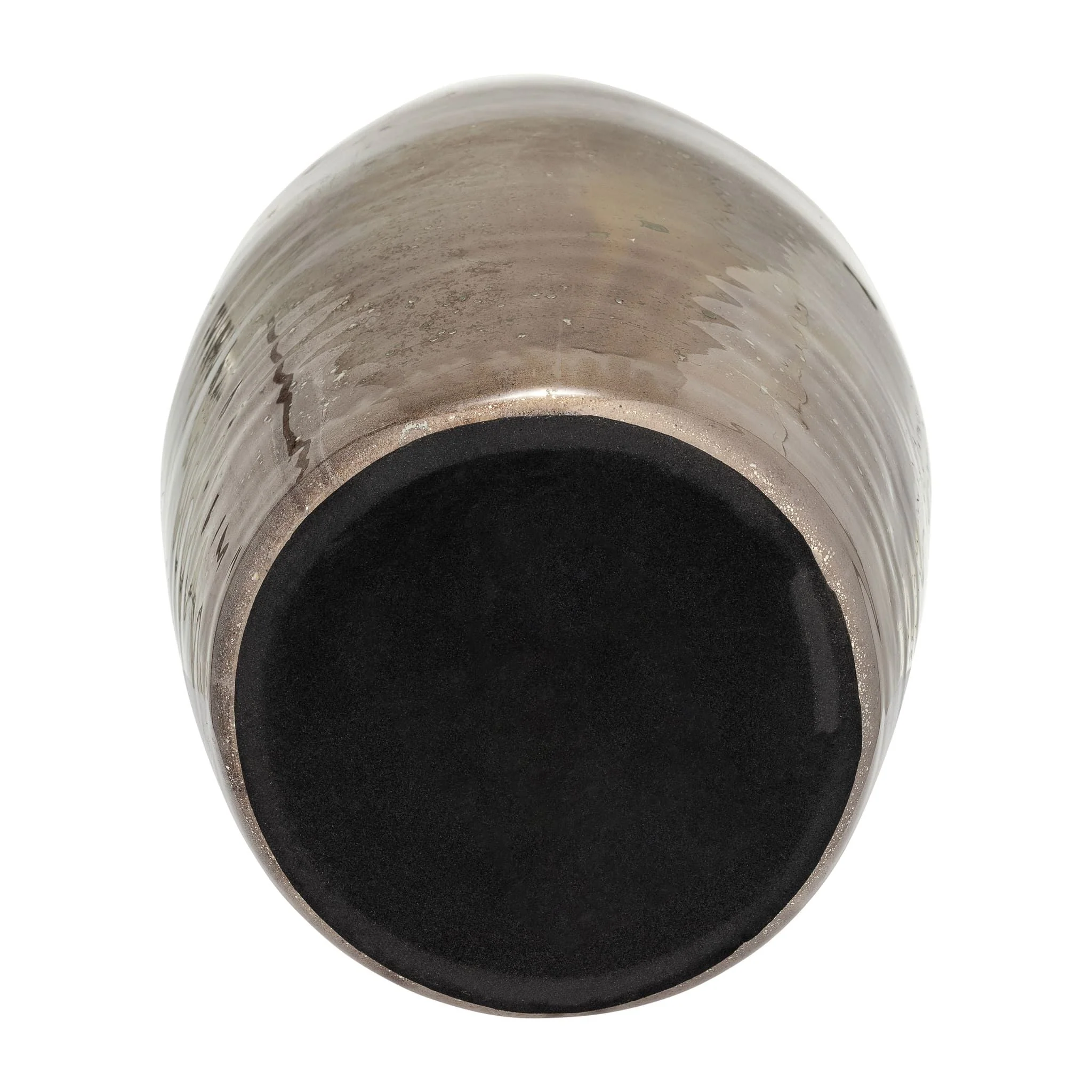 Glass 24" Vase W/ Metal Ring, Champagne - Image 5