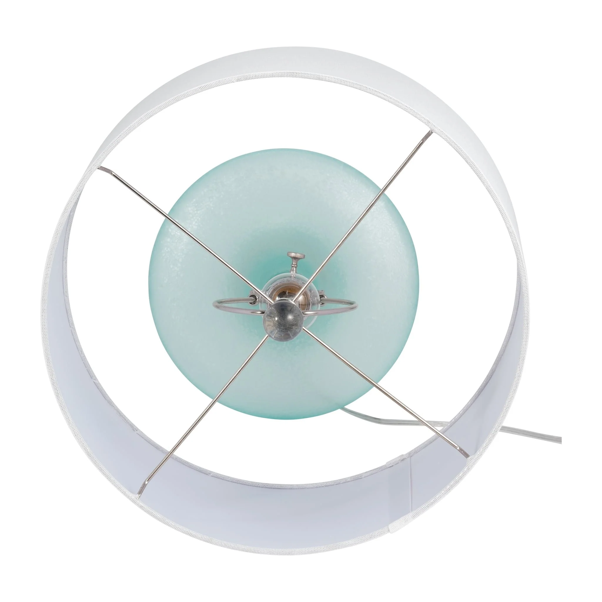 Glass 26"  Table Lamp, Green - Image 5