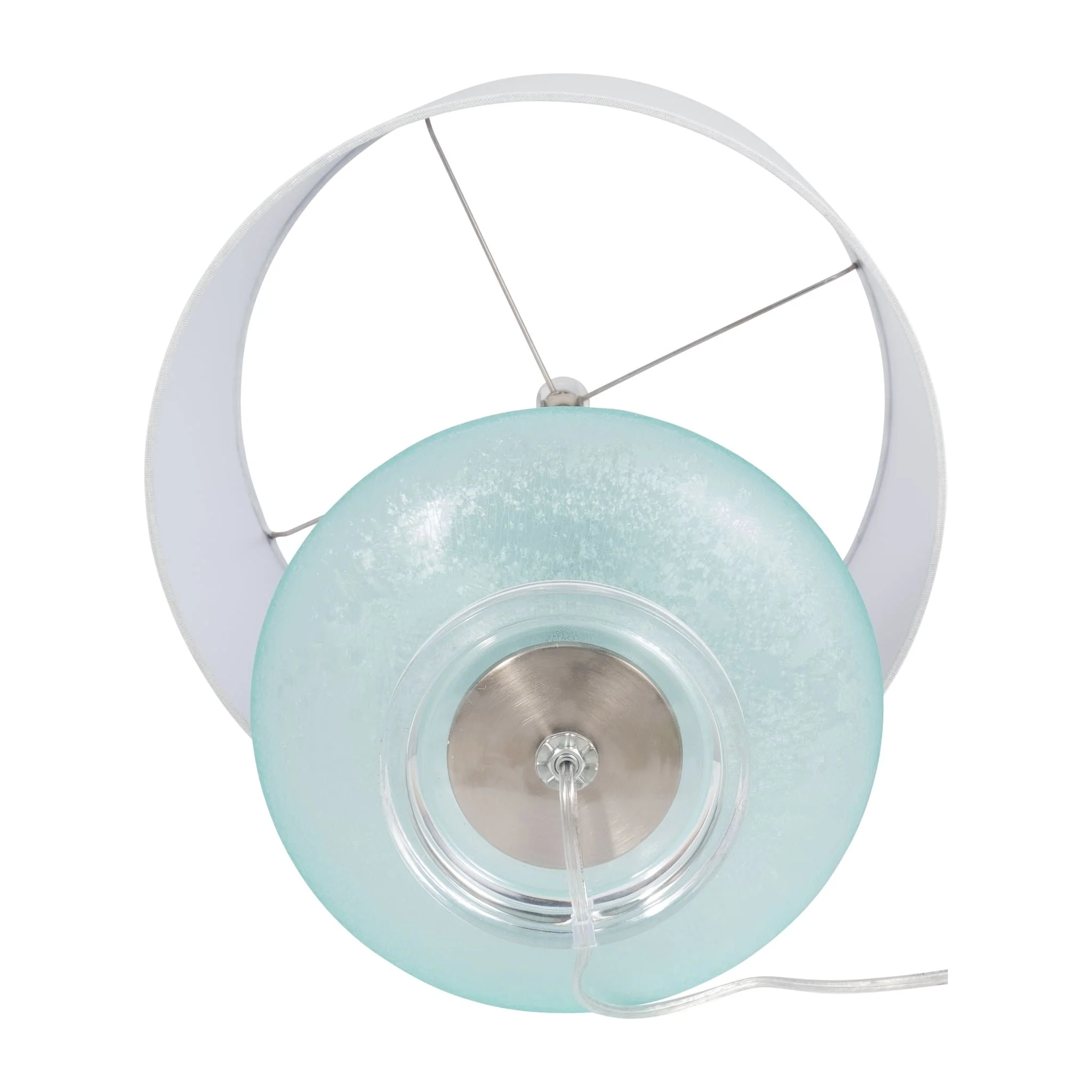 Glass 26"  Table Lamp, Green - Image 6