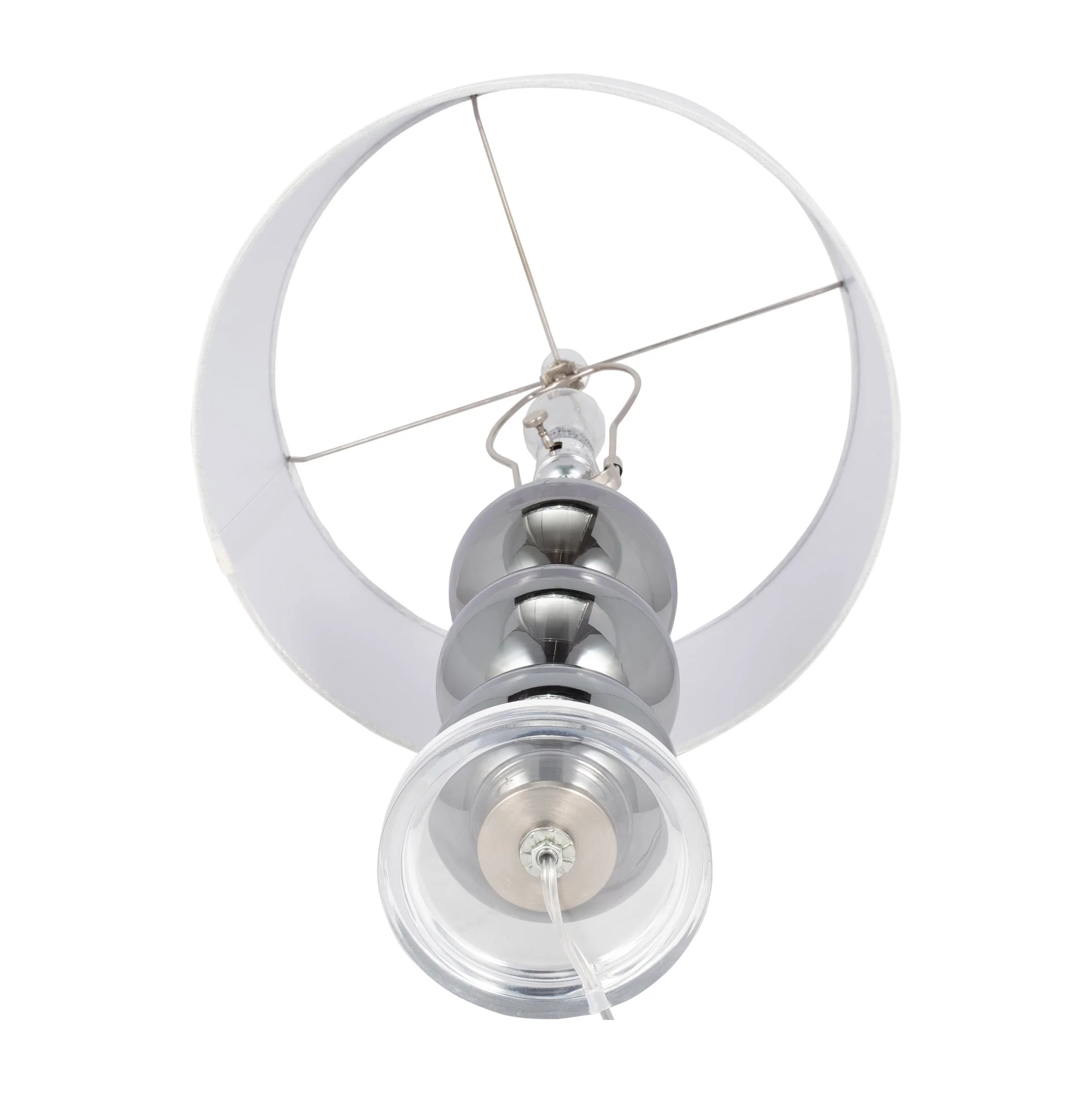 Glass 28" Orbs Table Lamp, Smoke - Image 6