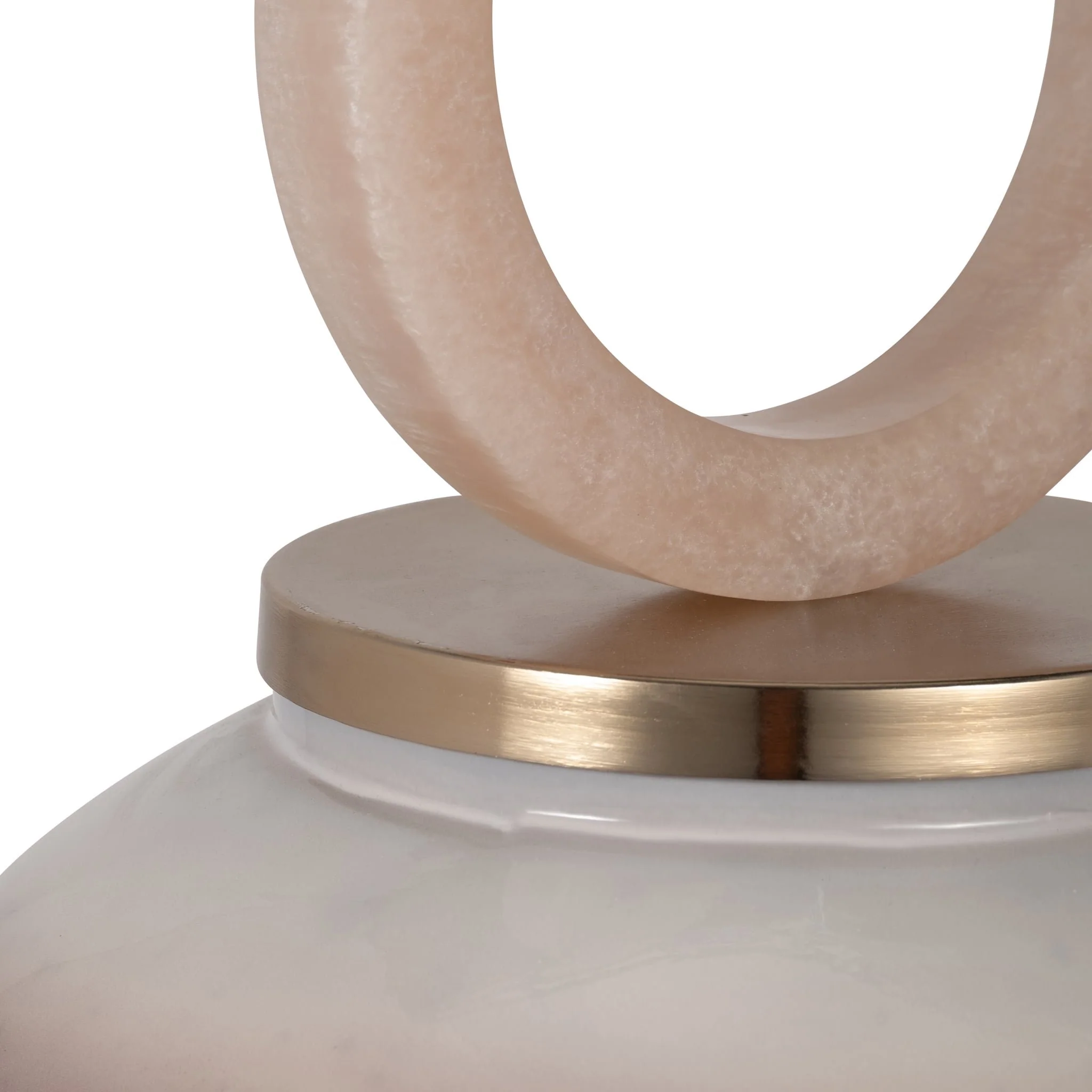 Glass, 28" Vase Round Resin Topper, Copper - Image 4