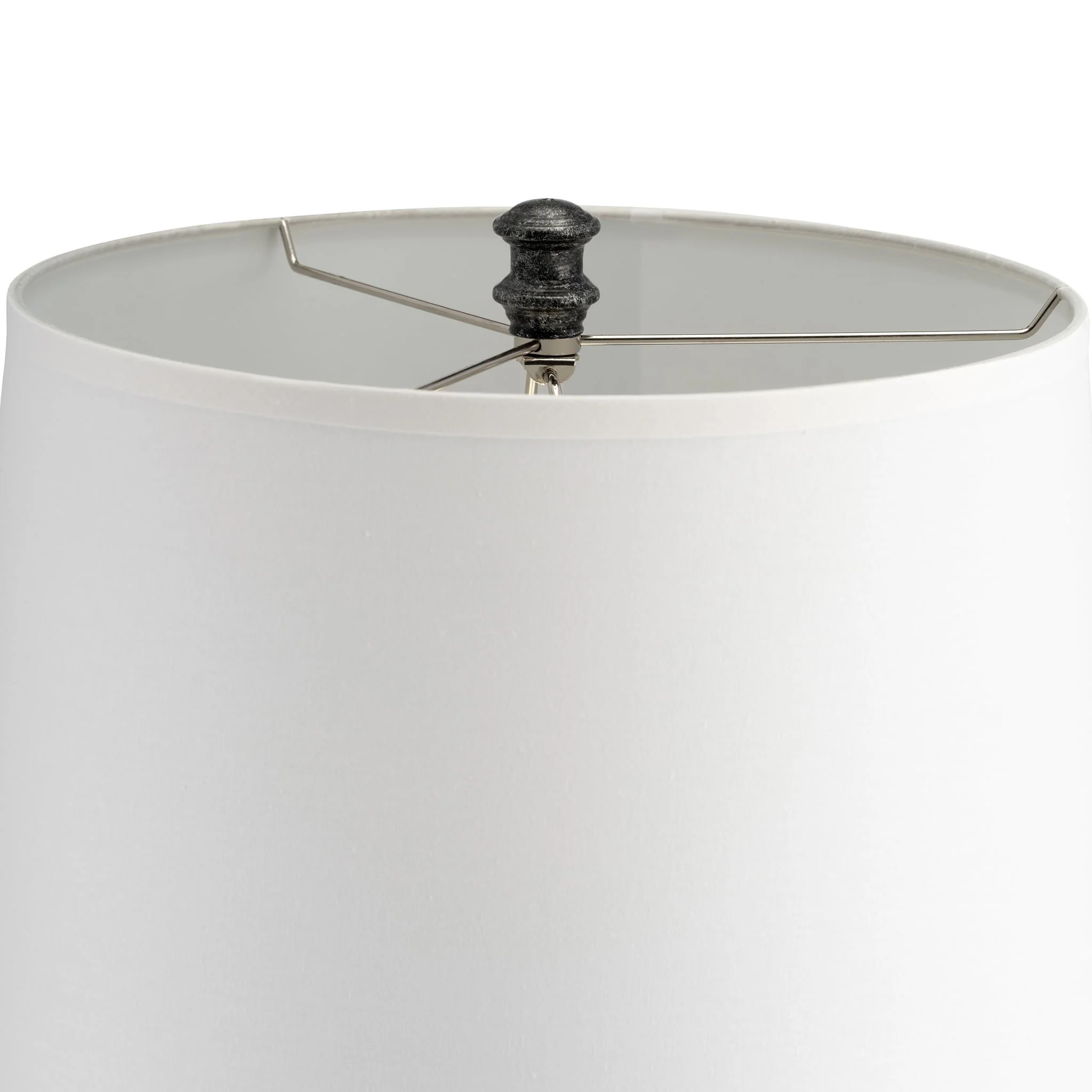 Glass, 30" Bottle Table Lamp, Clear/white - Image 5