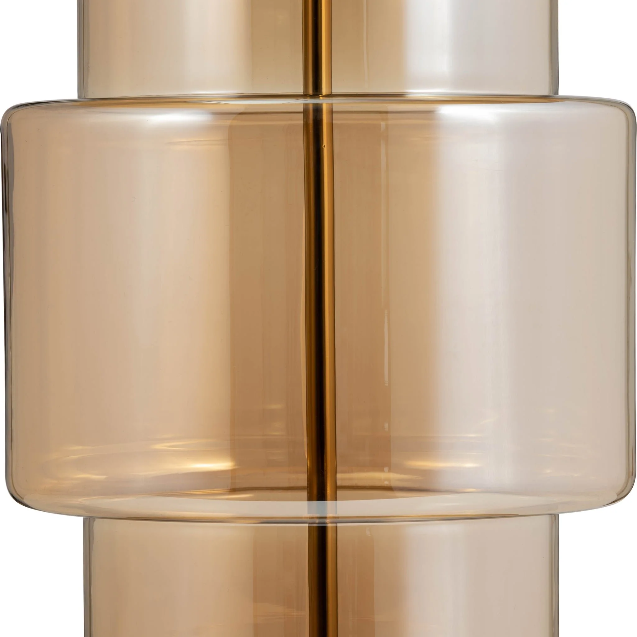 Glass, 30" Lustered Table Lamp, Gold - Image 3