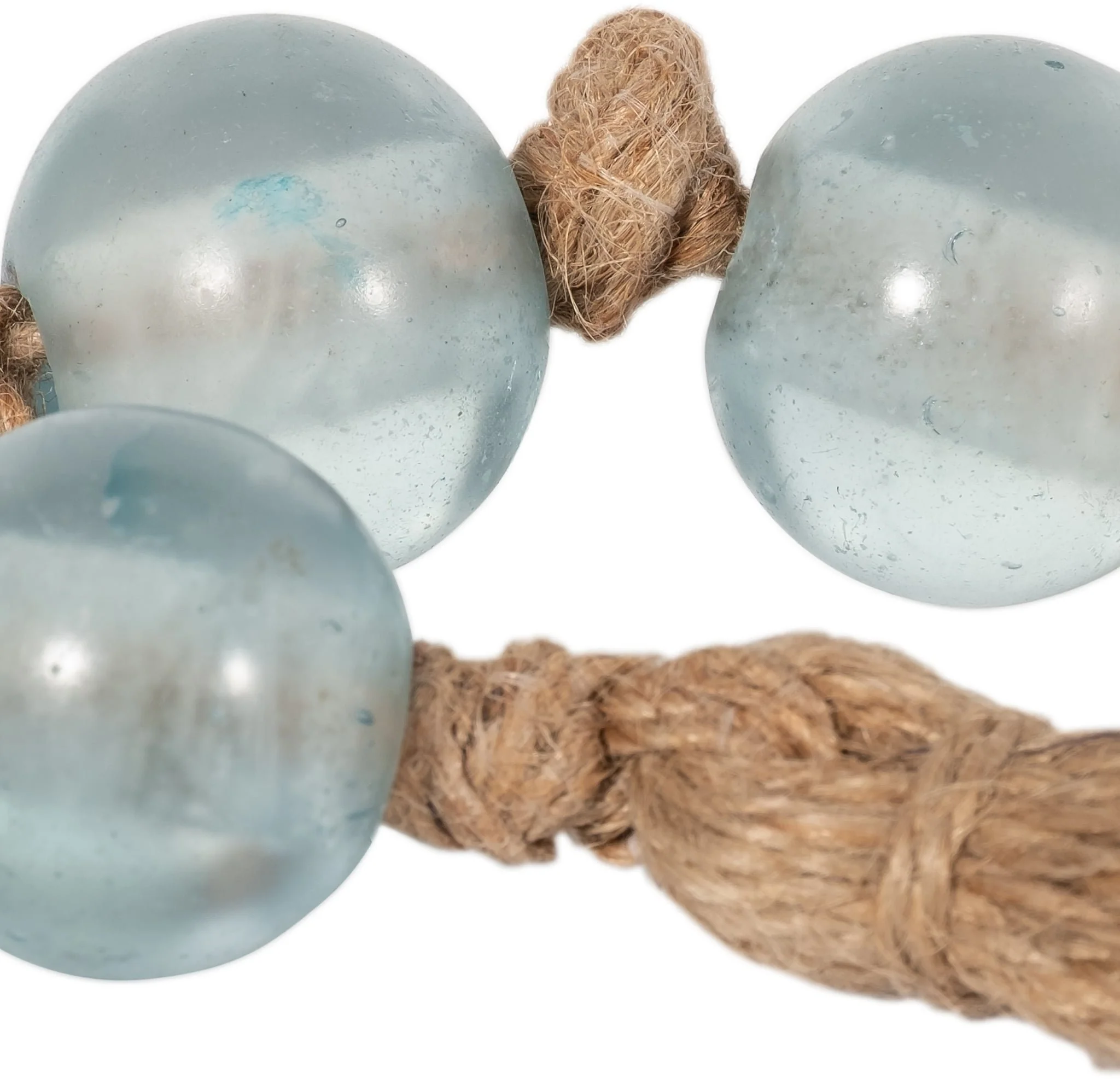 Glass, 34x1 Beaded Garland W/ Tassel, Blue - Image 6