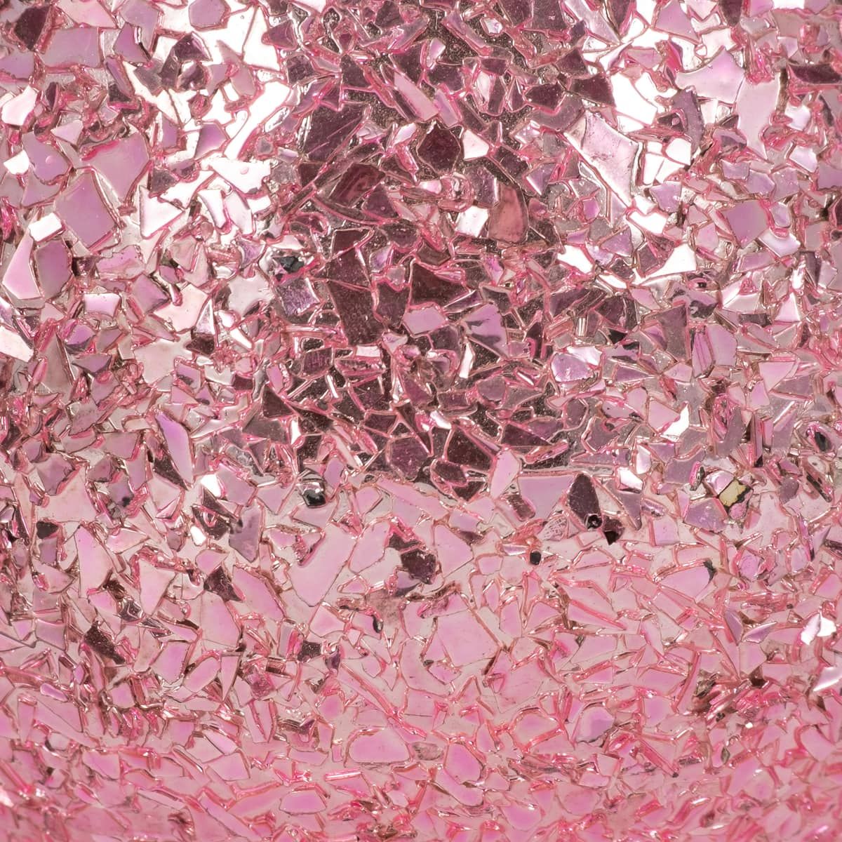 Glass, 4" 11 Oz Crackled Scented Candle, Pink - Image 5