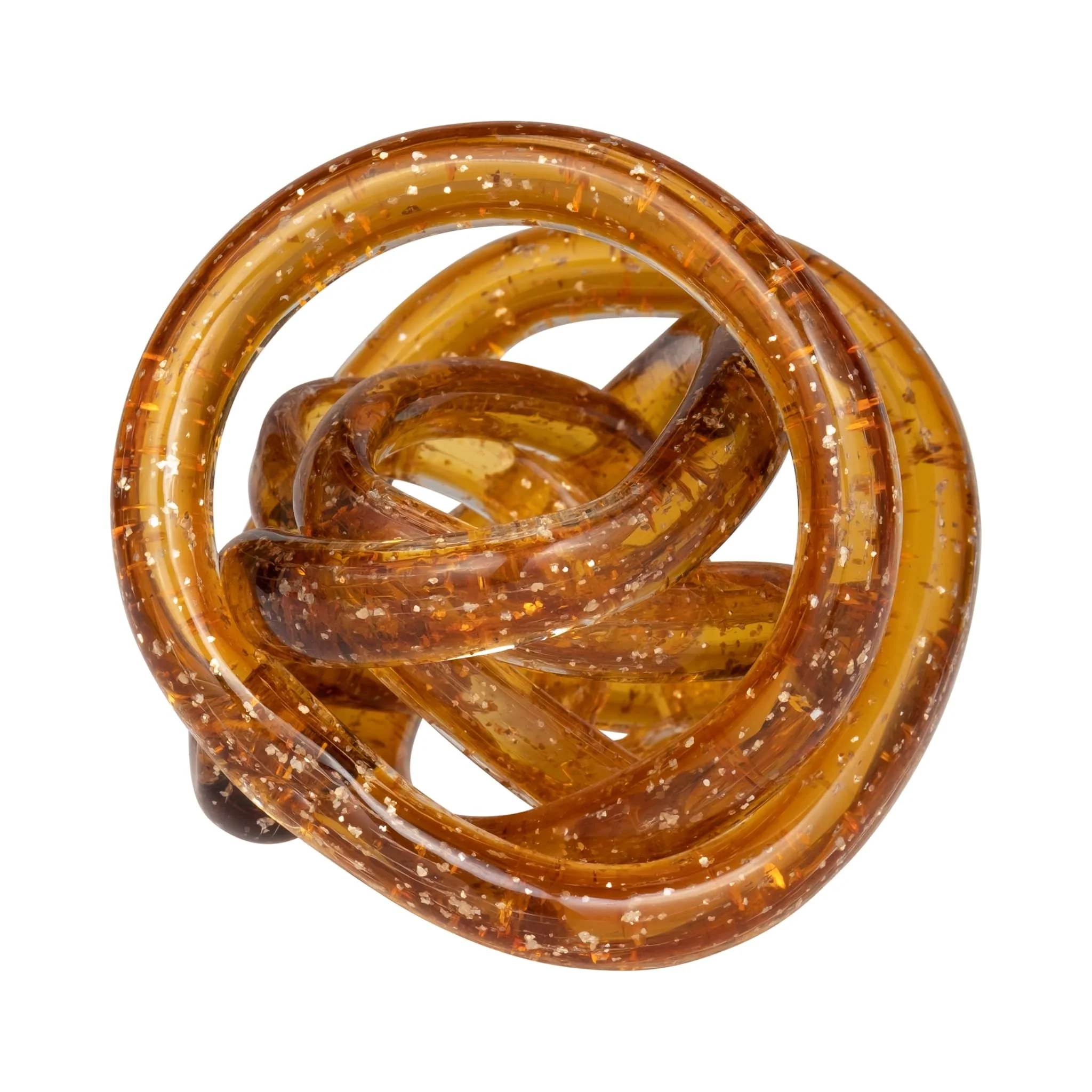 Glass, 4" Knot Amber - Image 2