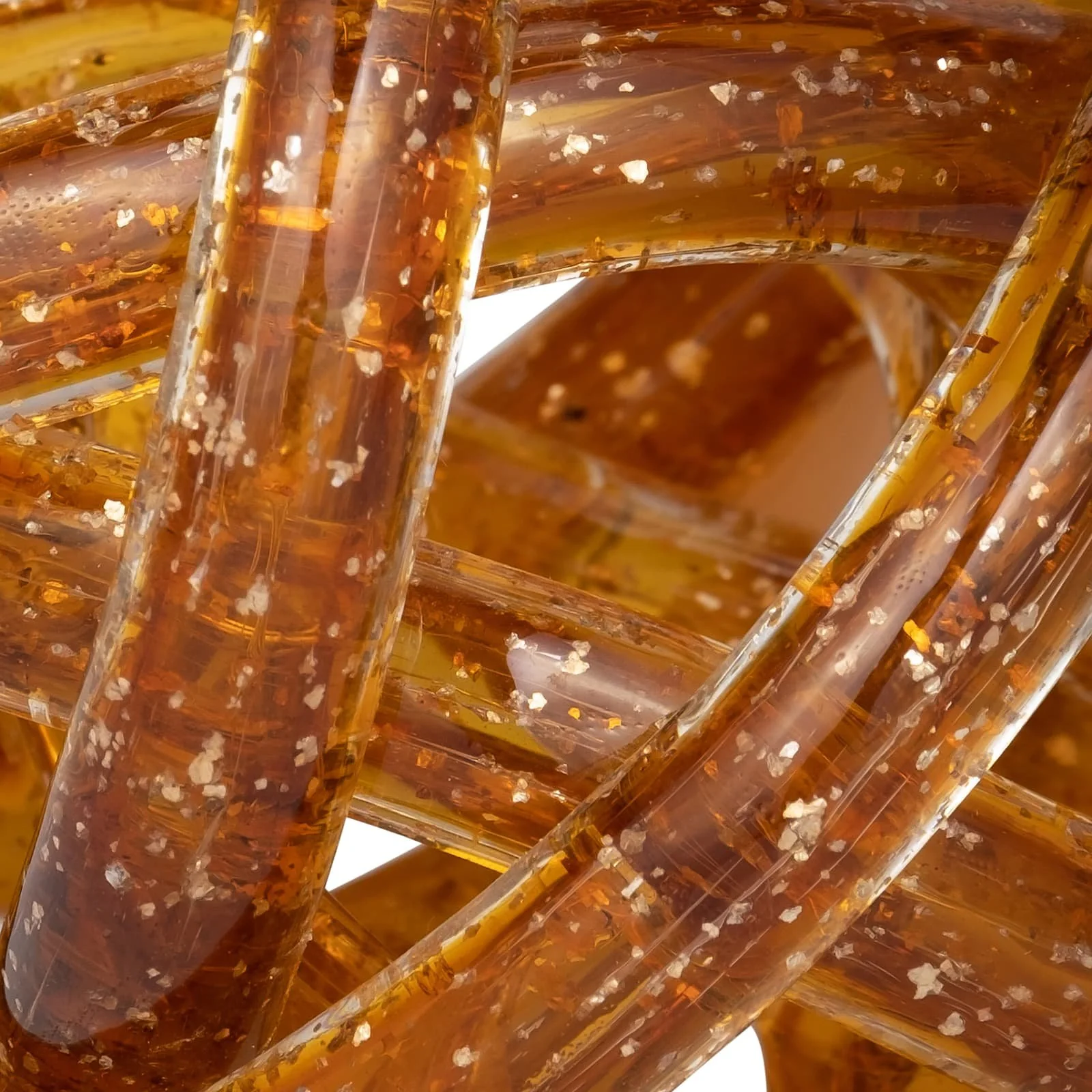 Glass, 4" Knot Amber - Image 5