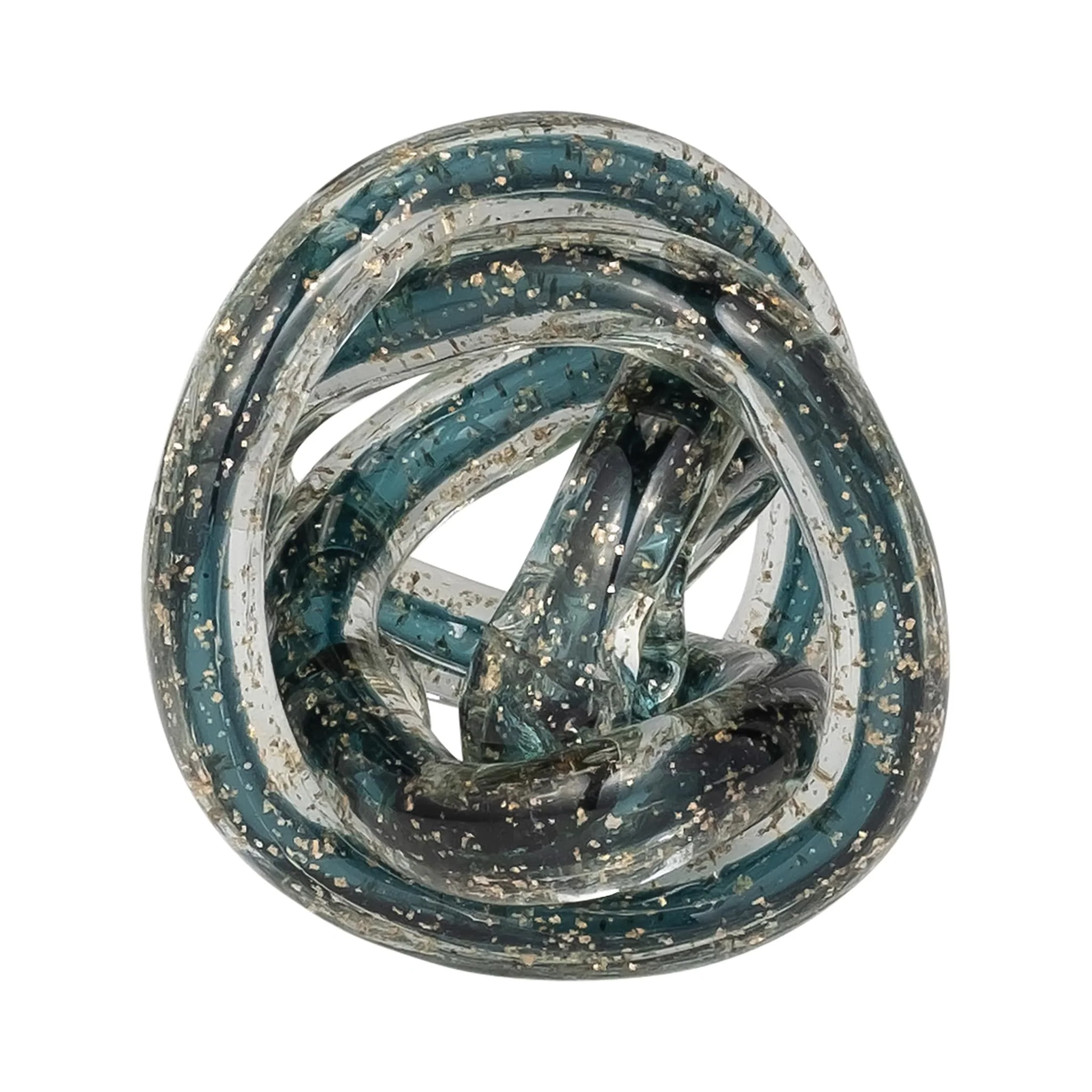 Glass, 4" Knot Blue - Image 3