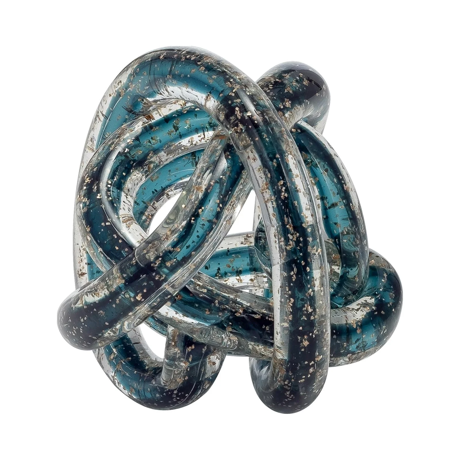 Glass, 4" Knot Blue - Image 4