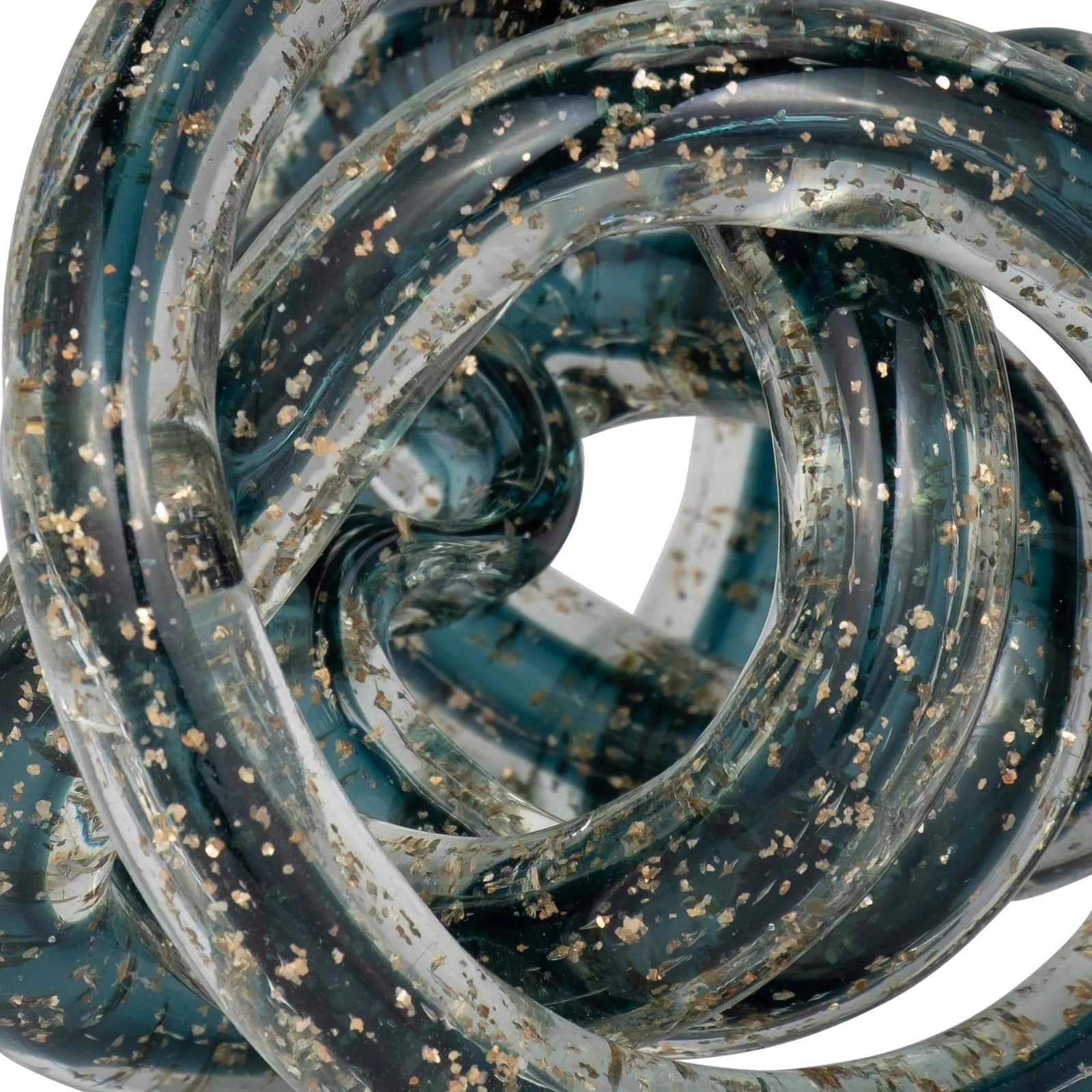 Glass, 4" Knot Blue - Image 5