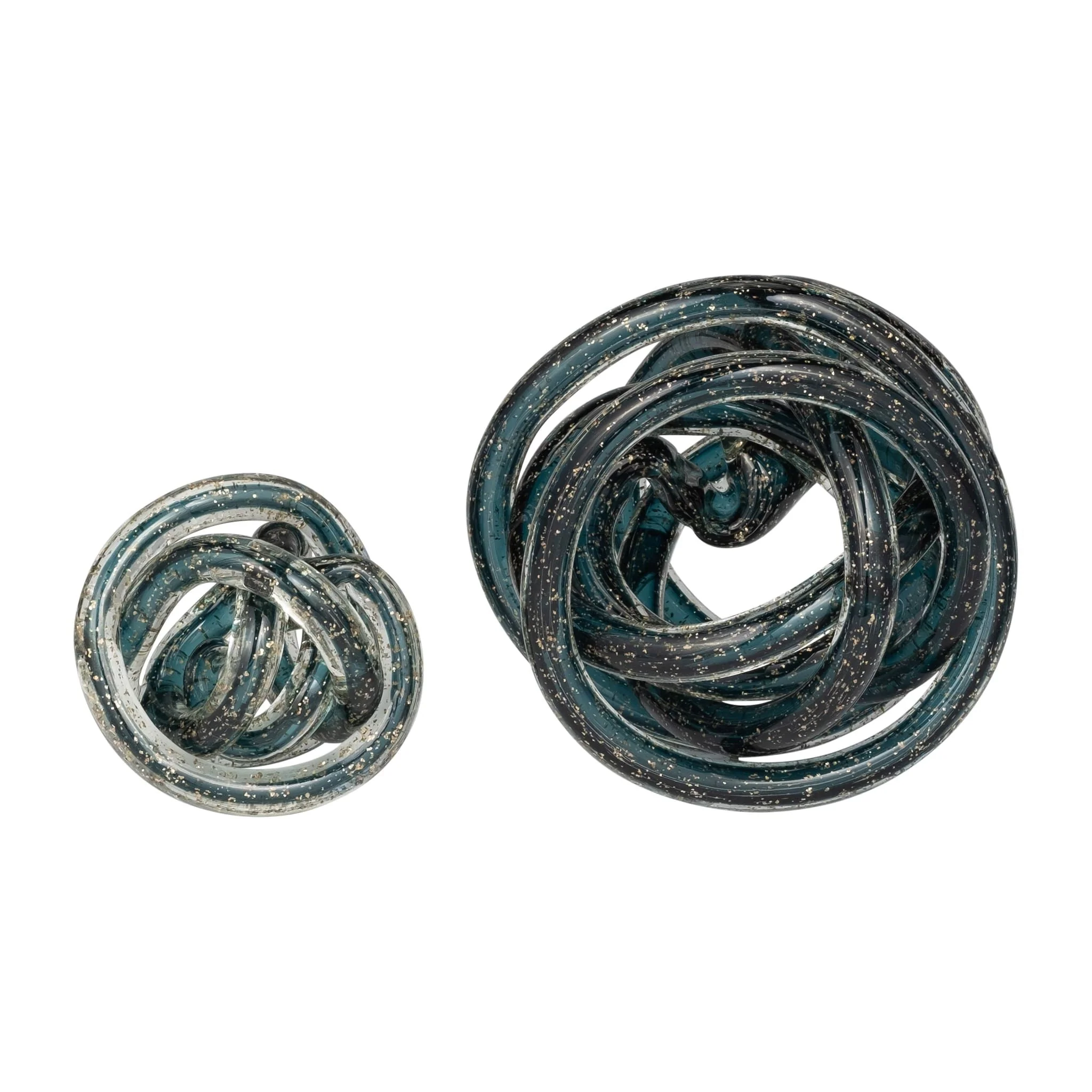 Glass, 4" Knot Blue - Image 7