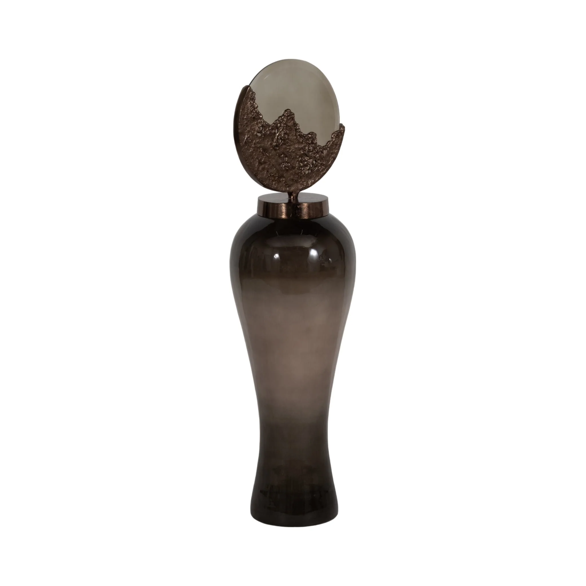 Glass, 44" Mid-century Floor Vase, Multi, Kd - Image 2
