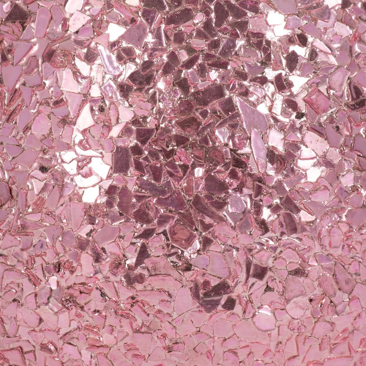 Glass, 5" 17 Oz Crackled Scented Candle, Pink - Image 5