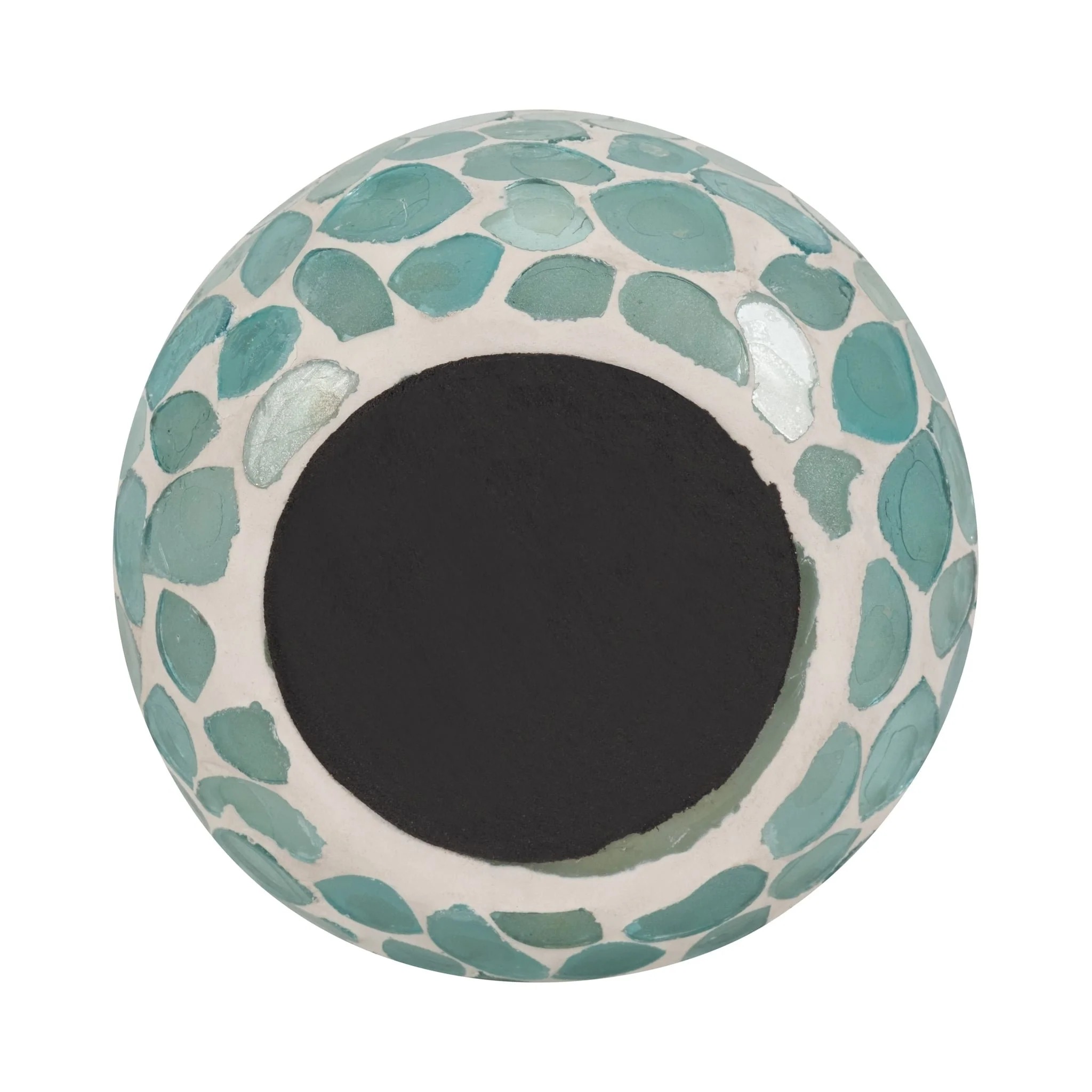 Glass, 5" 18 Oz Mosaic Scented Candle, Light Blue - Image 7