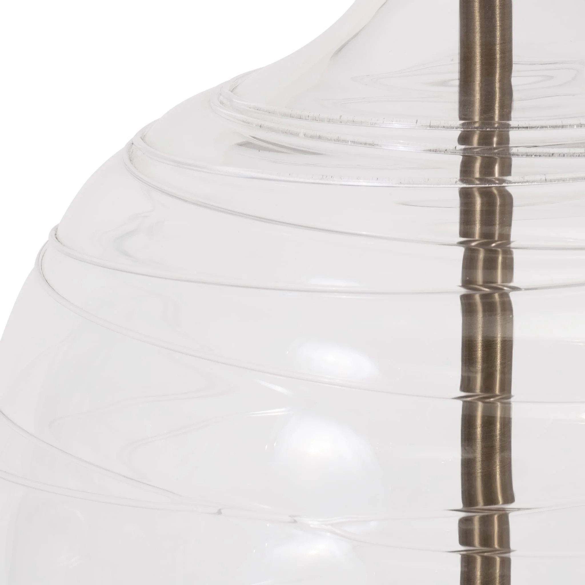 Glass 50" Bottle Table Lamp, Clear - Image 5
