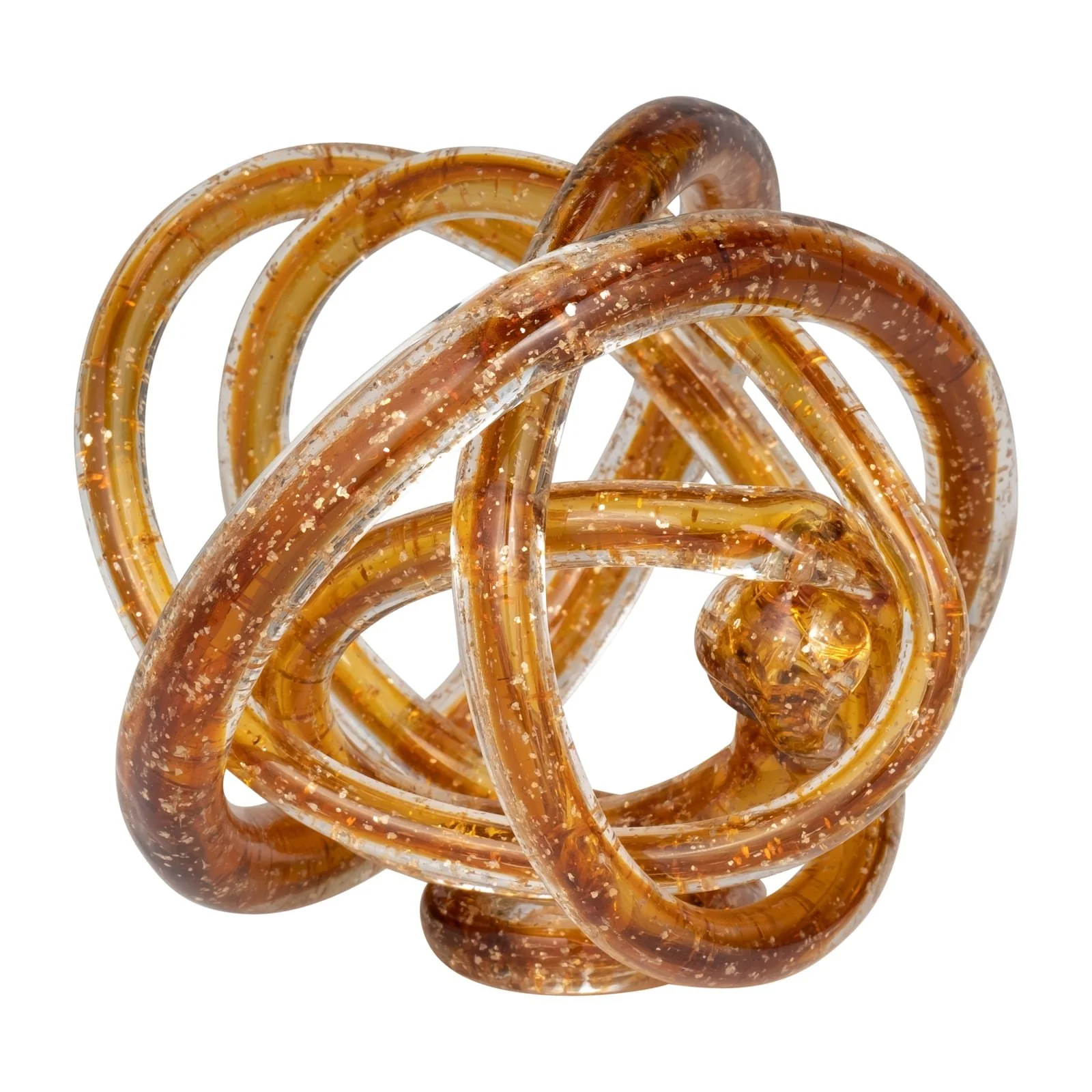 Glass, 6" Knot Amber - Image 2