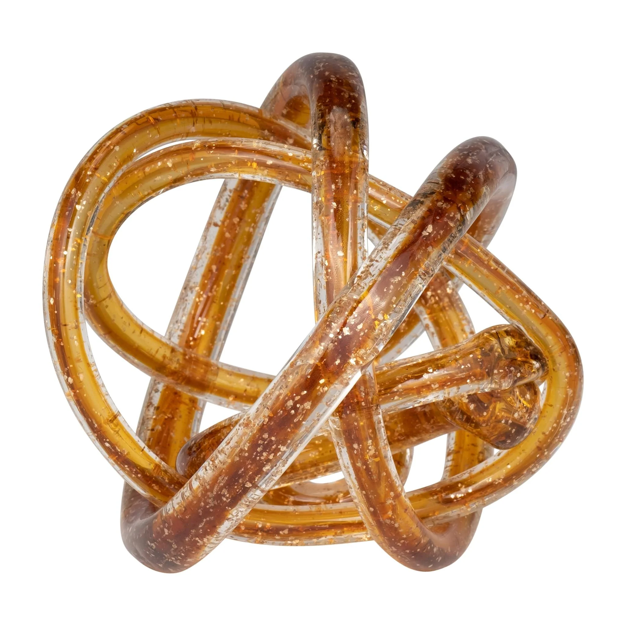 Glass, 6" Knot Amber - Image 3
