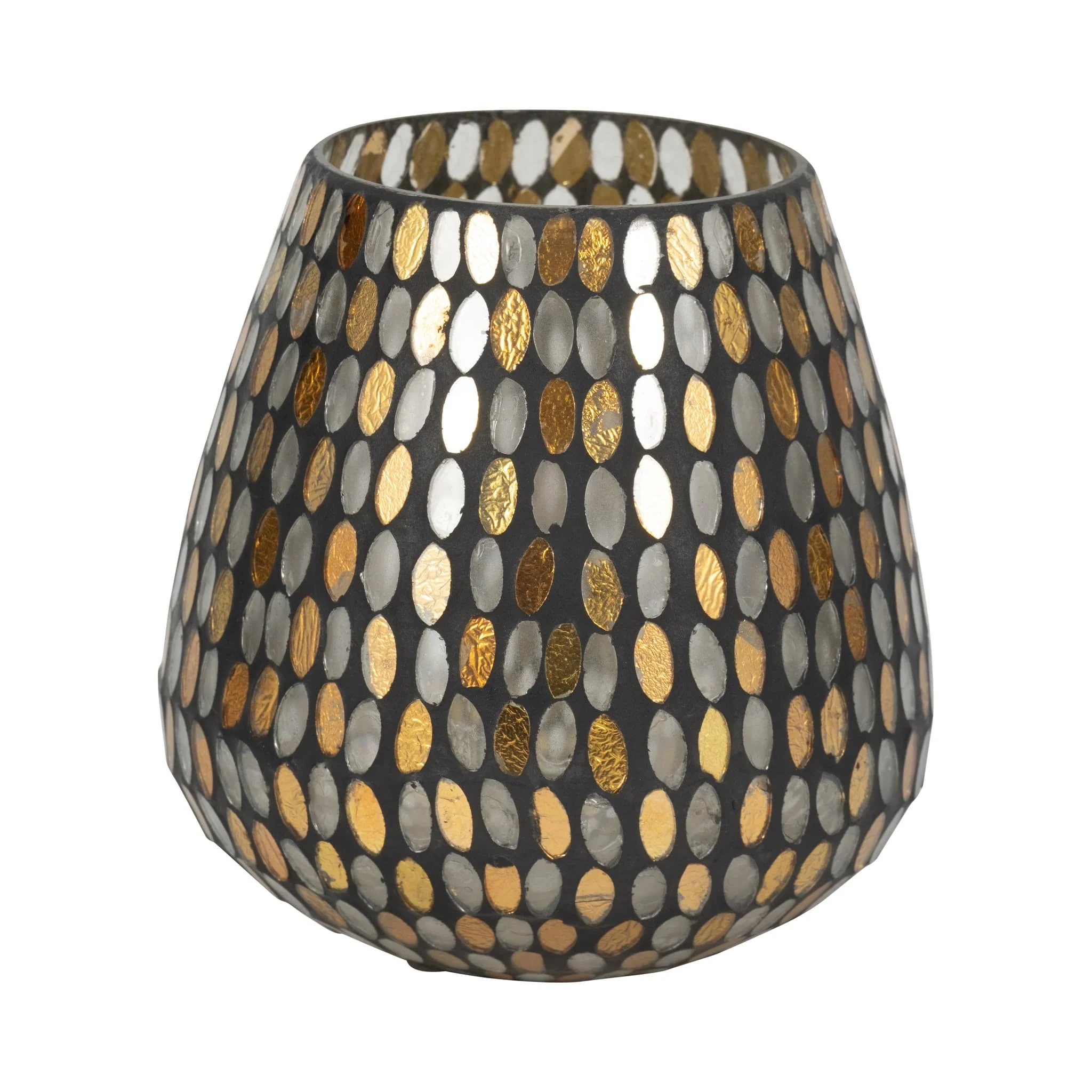Glass, 7"h Votive Holder, Copper - Image 2