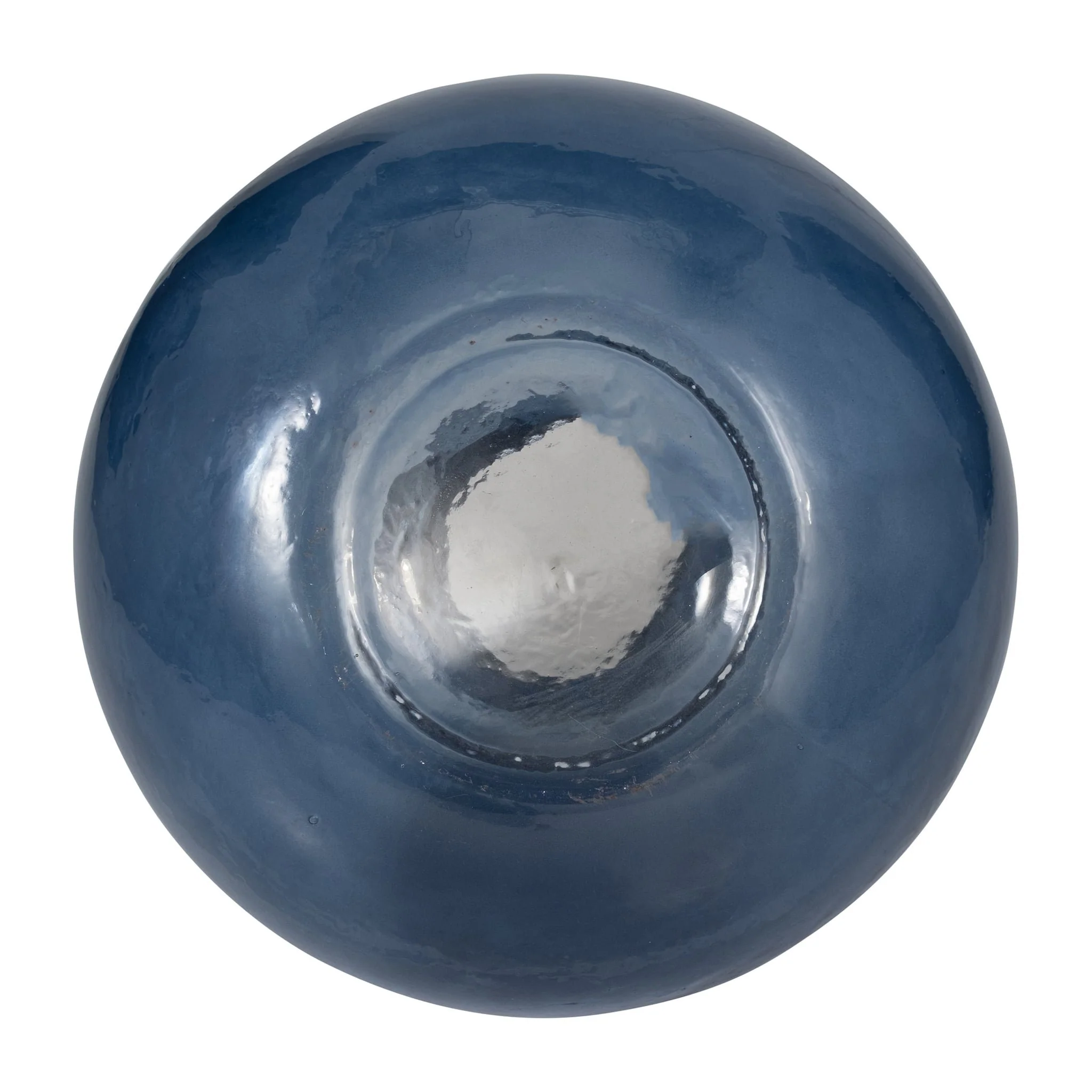 Glass, 8" Balloon Vase, Blue - Image 6