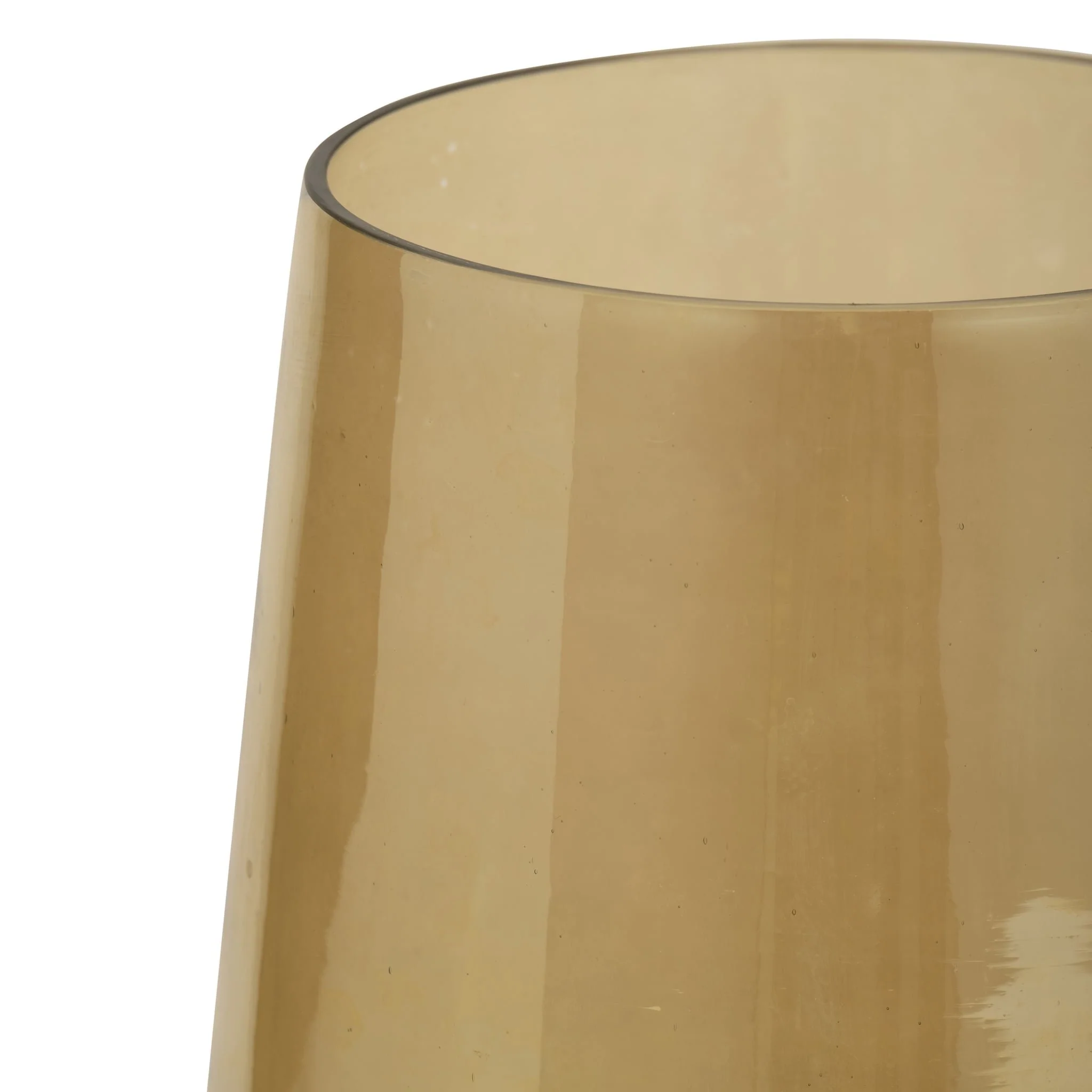 Glass, 8" Luster Vase, Gold - Image 4