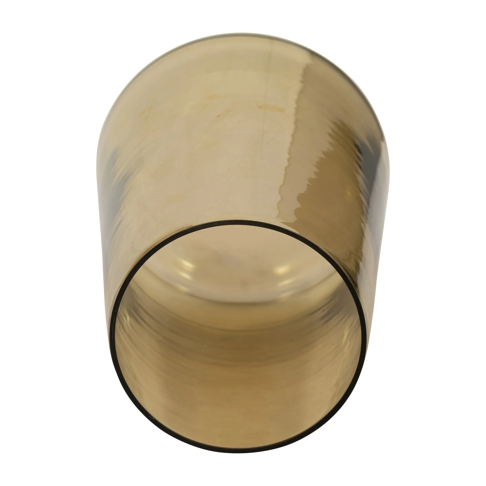 Glass, 8" Luster Vase, Gold - Image 5