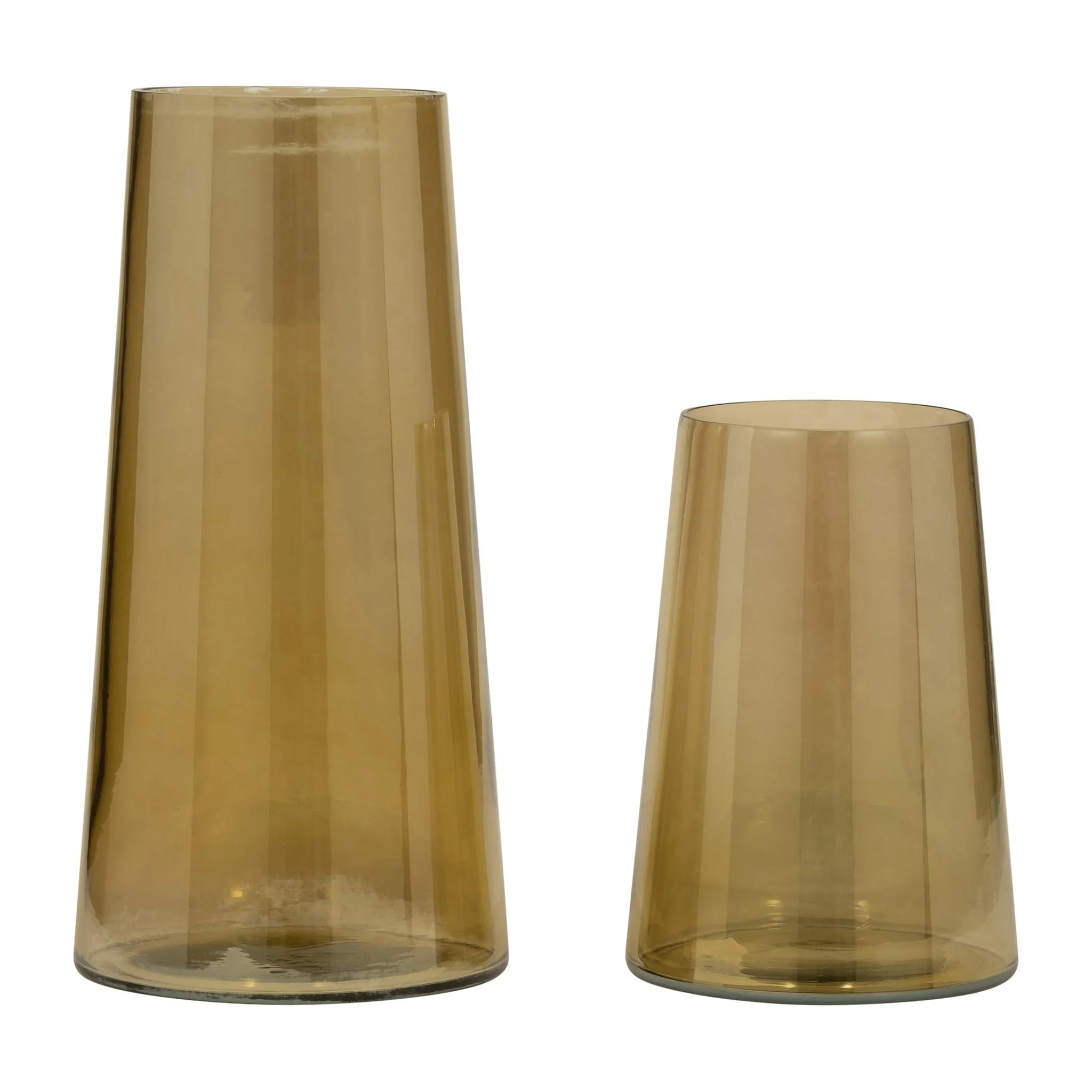 Glass, 8" Luster Vase, Gold - Image 7