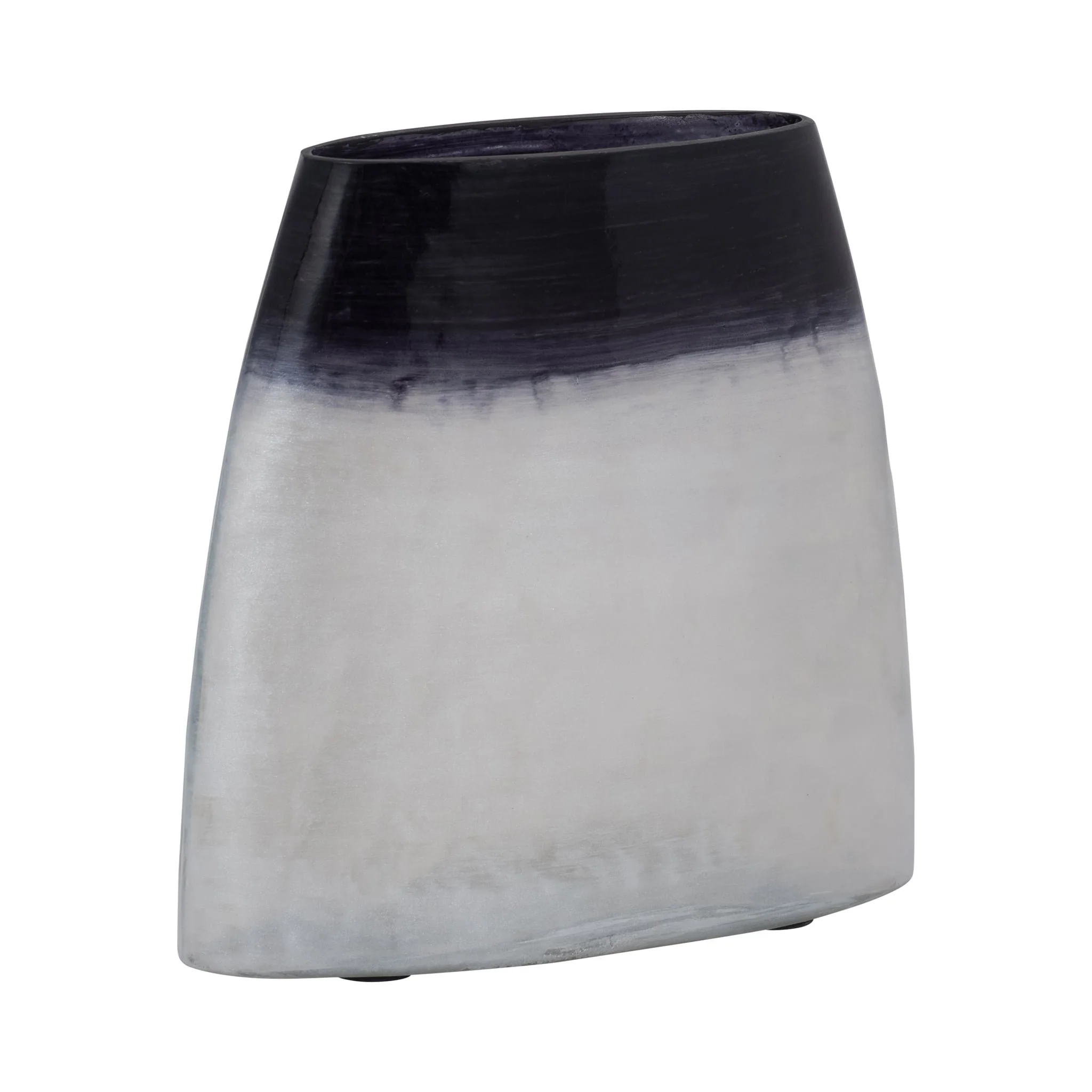 Glass, 8" Ombre Vase, Blue - Image 2