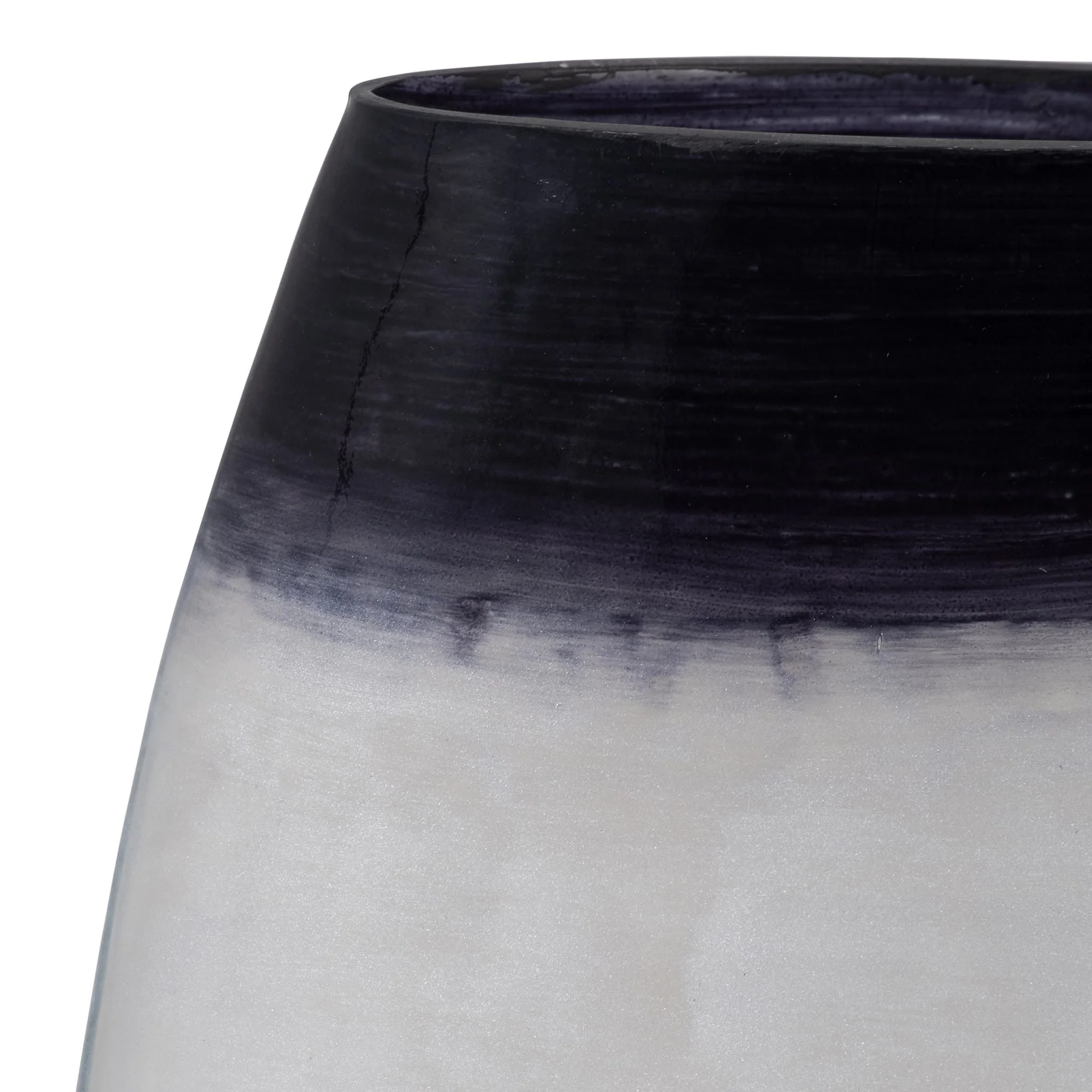 Glass, 8" Ombre Vase, Blue - Image 5
