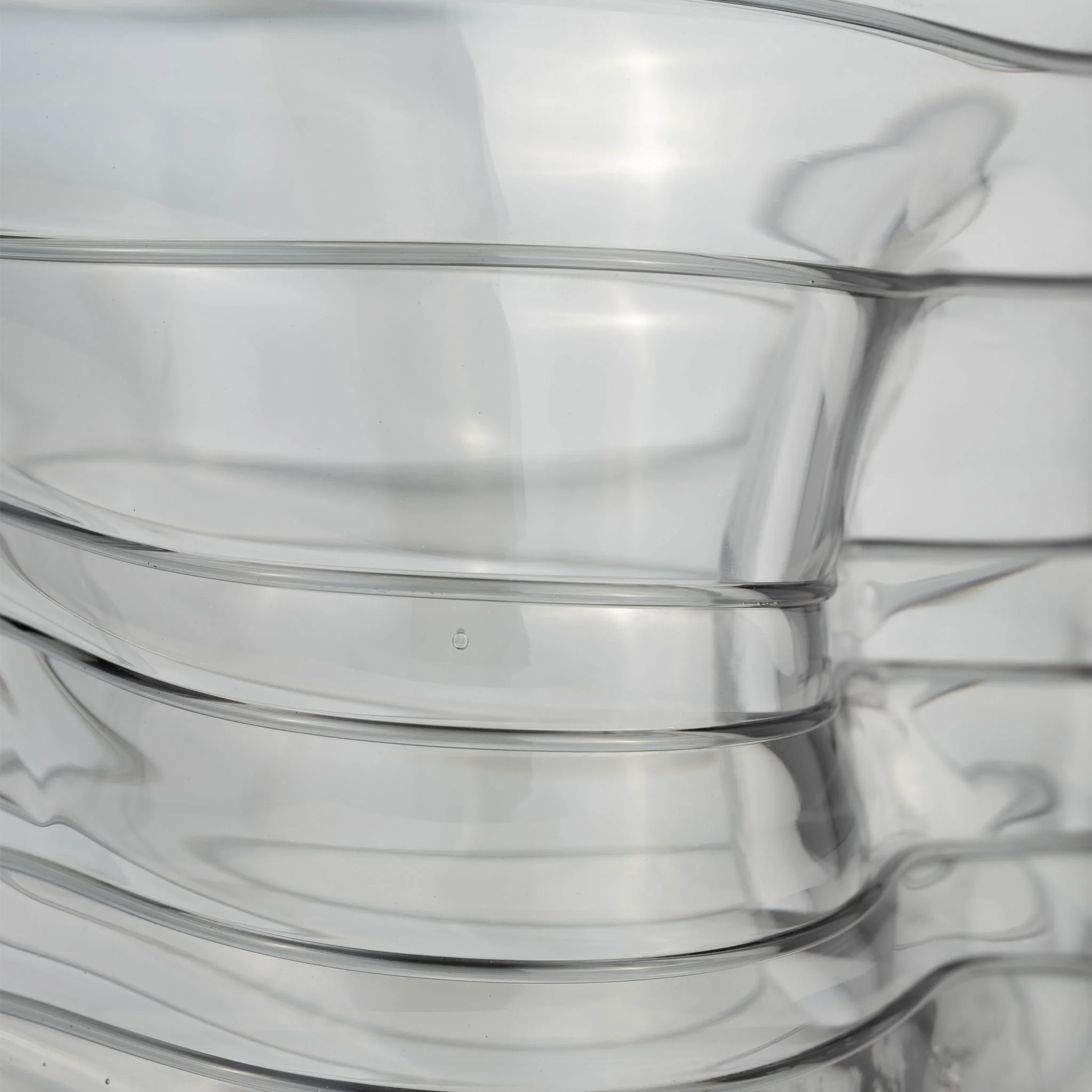 Glass, 8"h Pinched Vase, Smoke - Image 6