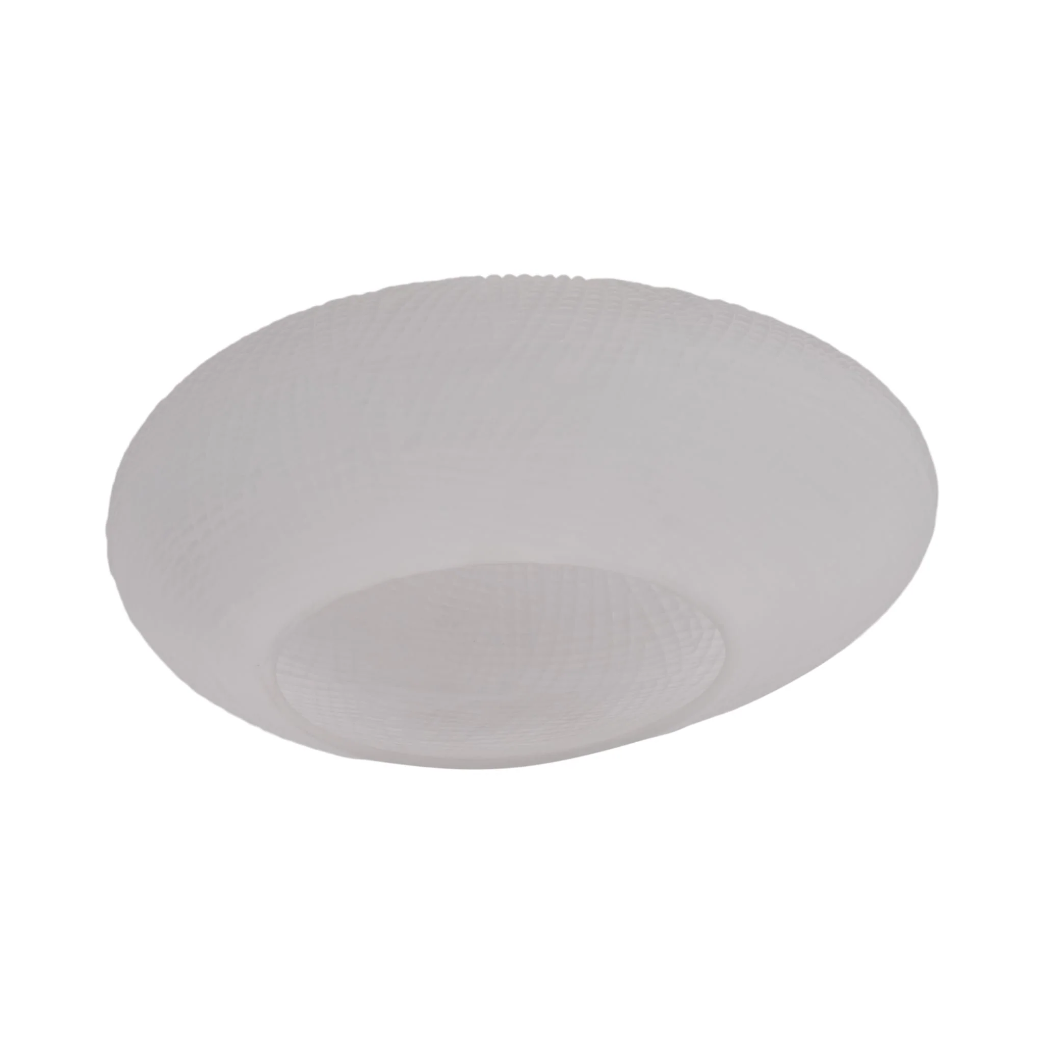 Glass 8"h Textured Vase, Frosted White - Image 6